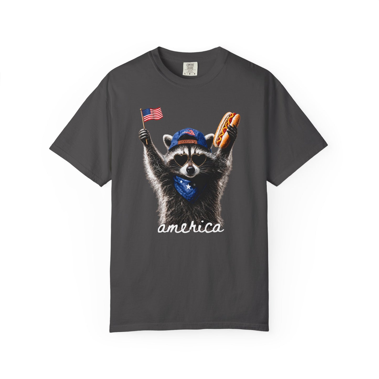 Patriotic Raccoon Comfort Colors  - America