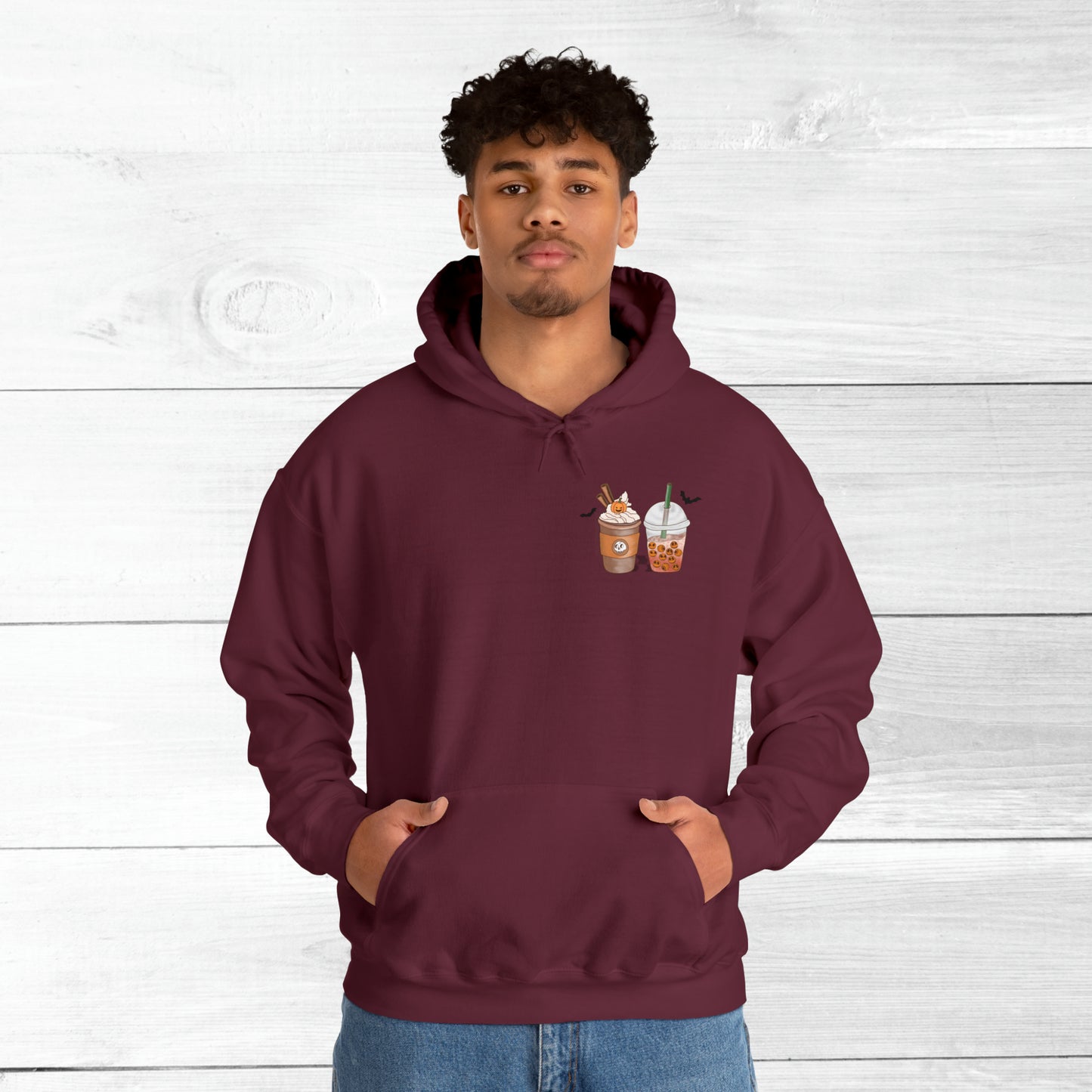Halloween Coffee Hoodie - Hocus Pocus I need Coffee to Focus Back