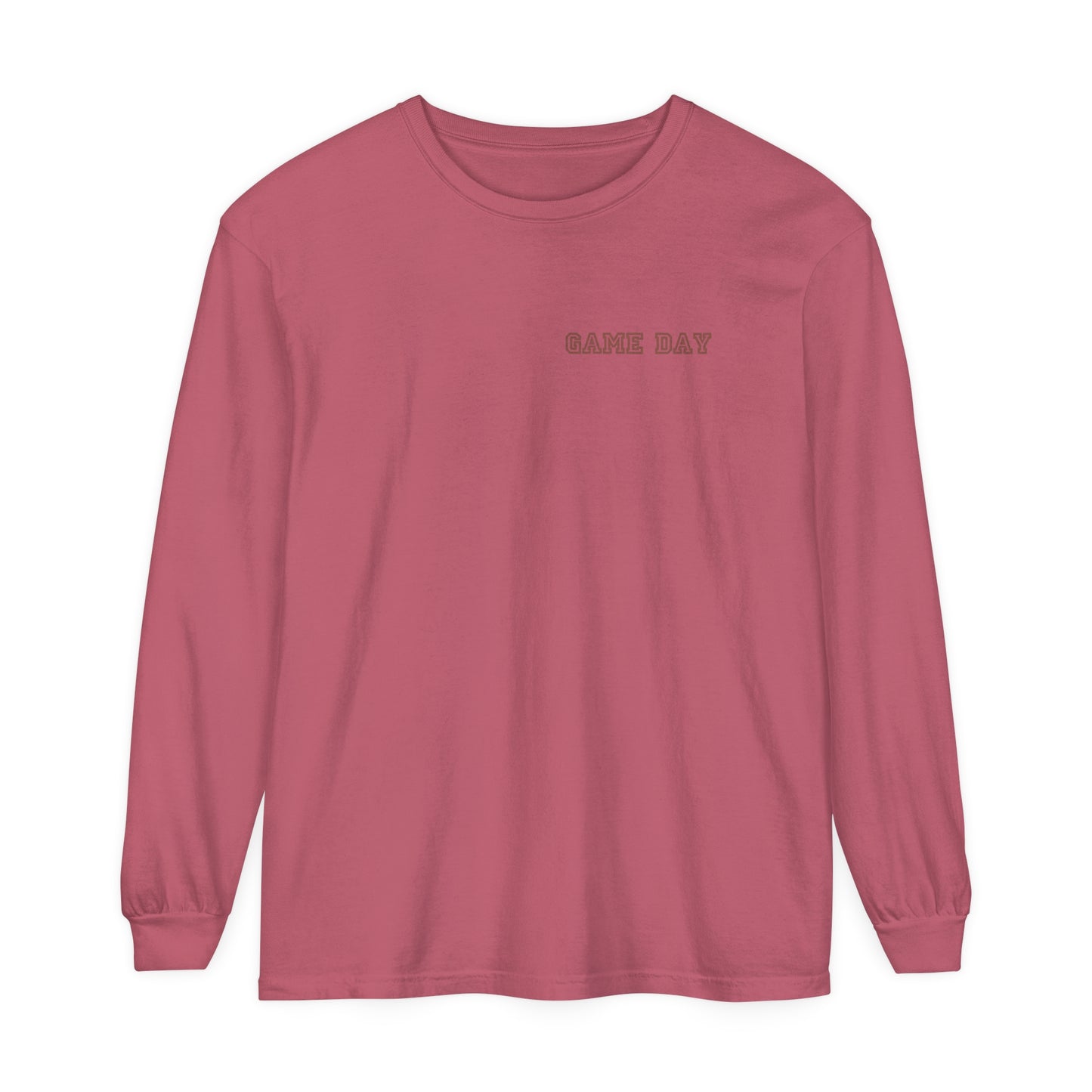 Football Mom Long Sleeve Comfort Colors T Shirt