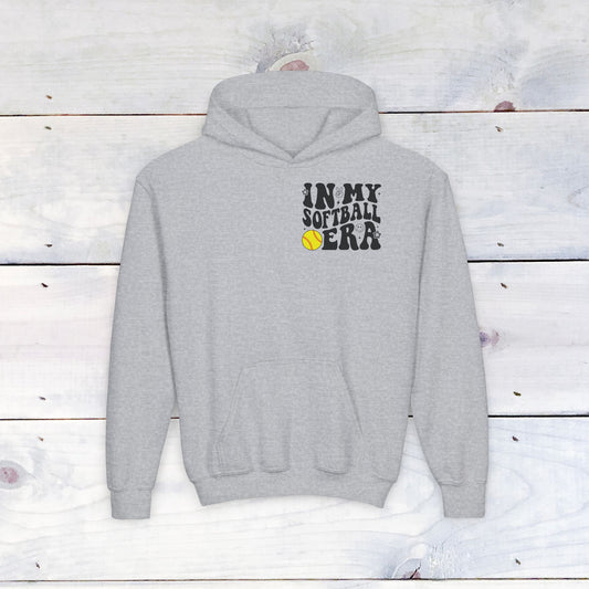 Softball Era Funk Youth Heavy Blend Hooded Sweatshirt