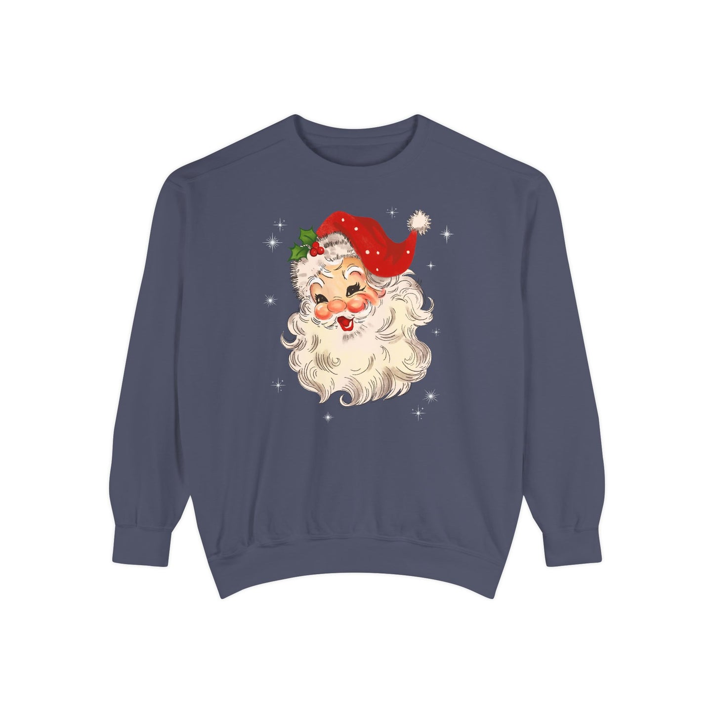 Sparkle Santa Comfort Colors Sweater