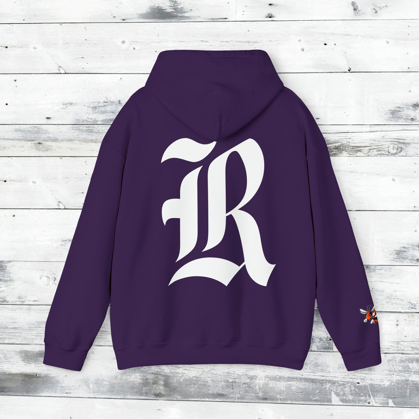 Jackets Stinger Hoodie Front - Yellow Jacket Sleeve/Cuff - Old School R back
