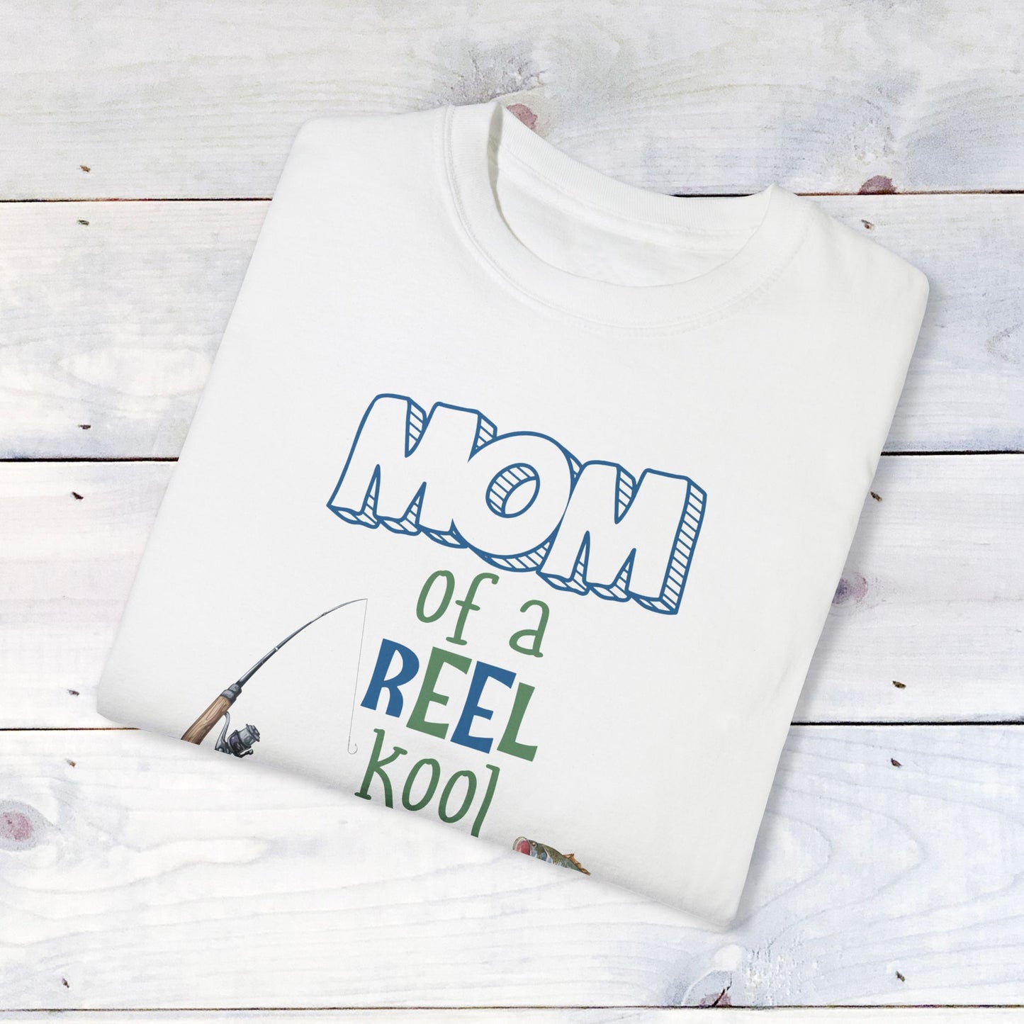 Mom of a Reel Kool One Year Old Unisex Comfort Colors Shirt