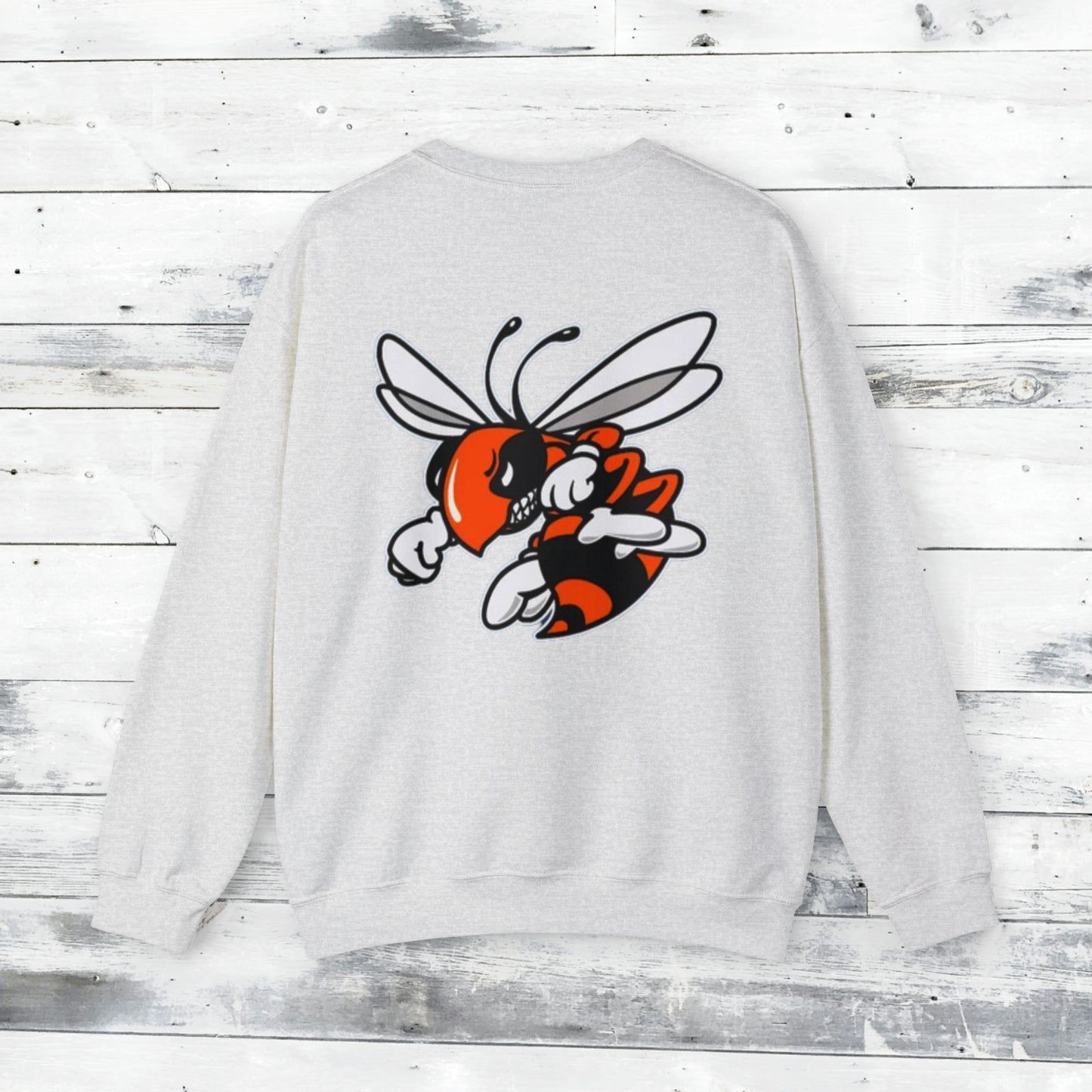JFND front and Yellowjacket back Sweater