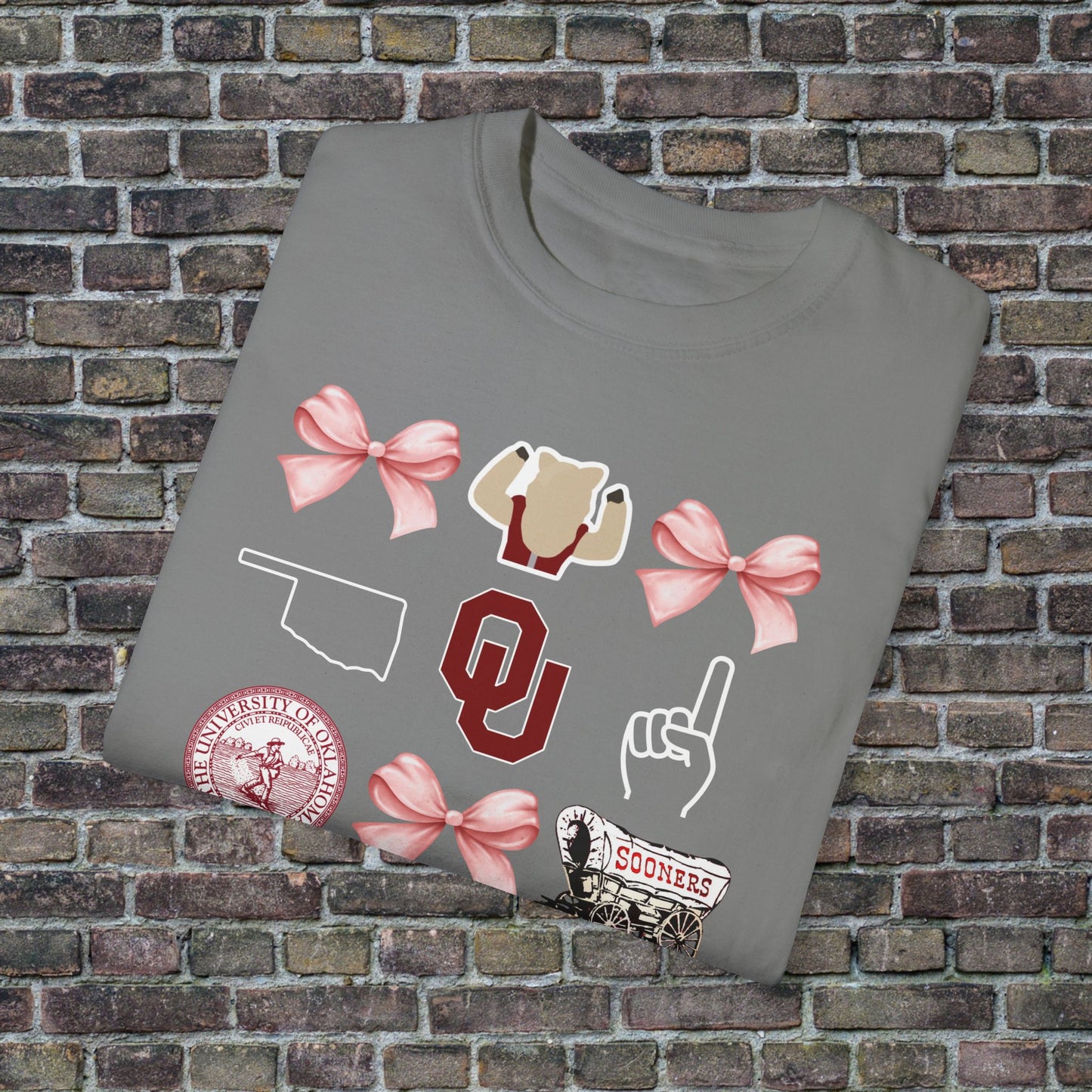 Oklahoma Sooners Bow Comfort Colors - Dark