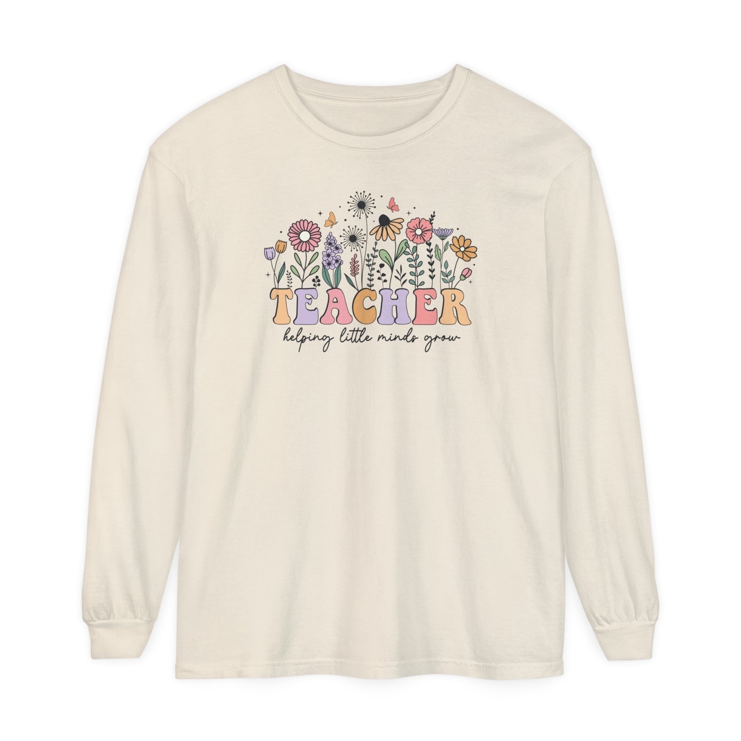 Teacher Long Sleeve Comfort Colors T-Shirt
