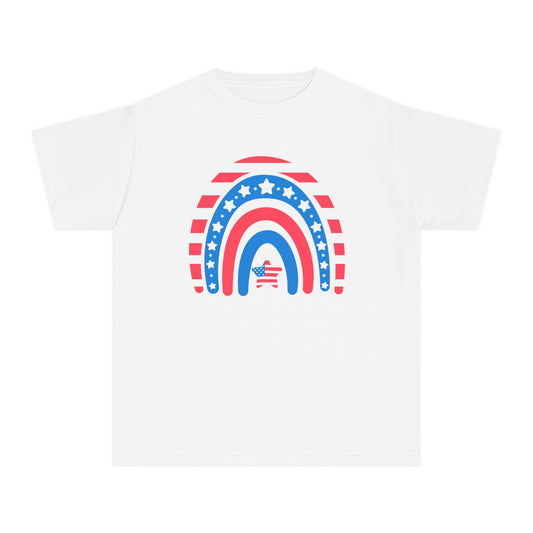 Stars & Stripes Rainbow Comfort Colors Youth Tee