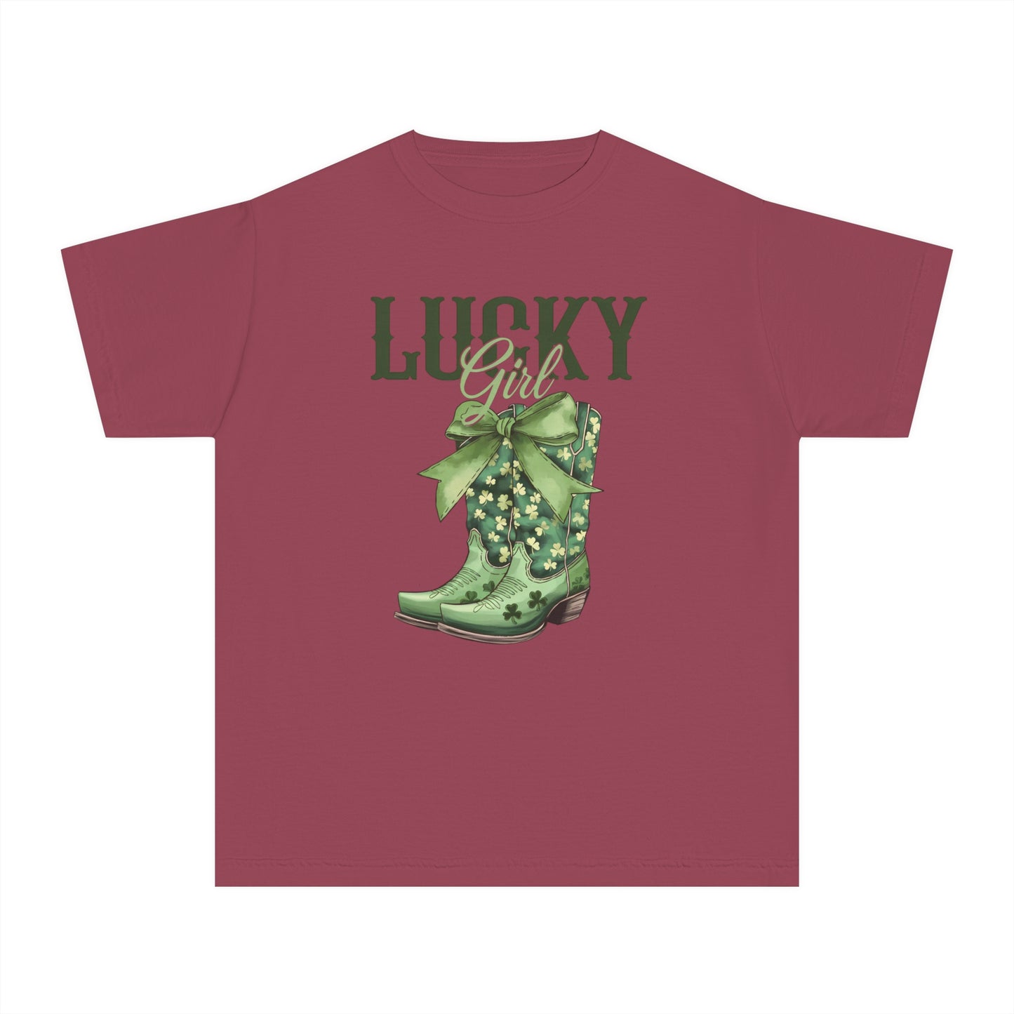 Lucky Girl Youth Comfort Colors Tee