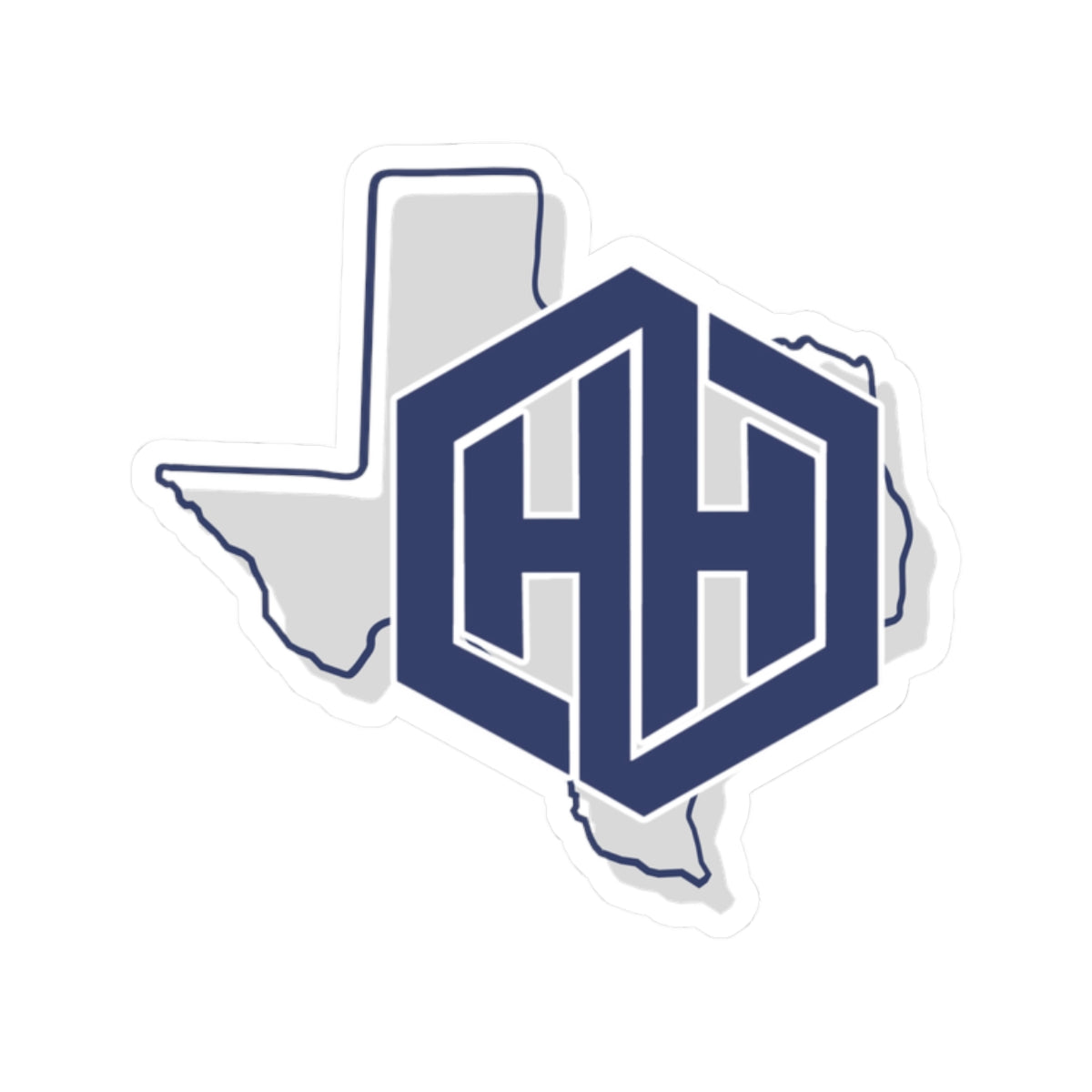 Custom Kiss-Cut Stickers, Texas Hamm Logo 2x2