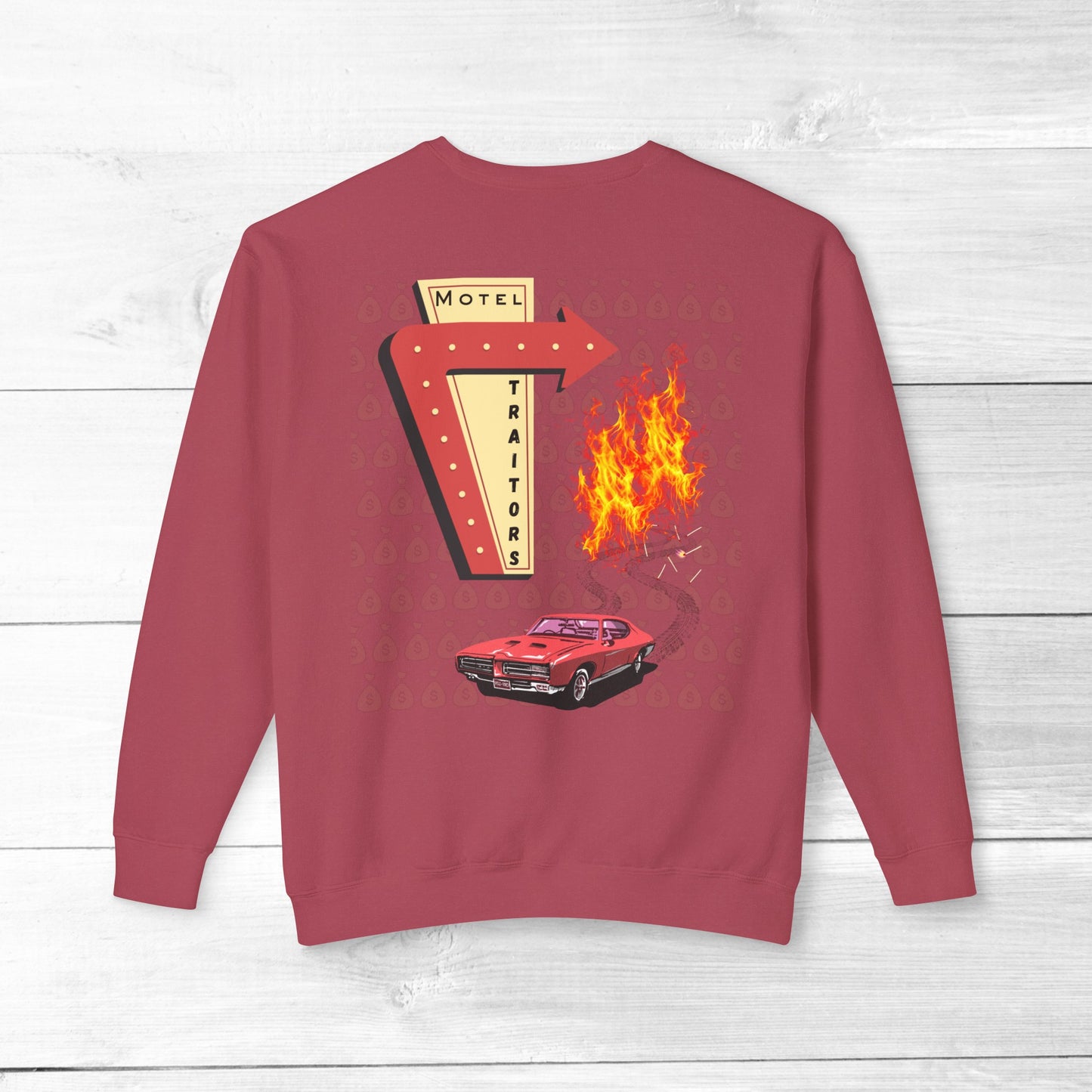 Motel Traitors, Getaway Car - Comfort Colors Sweater