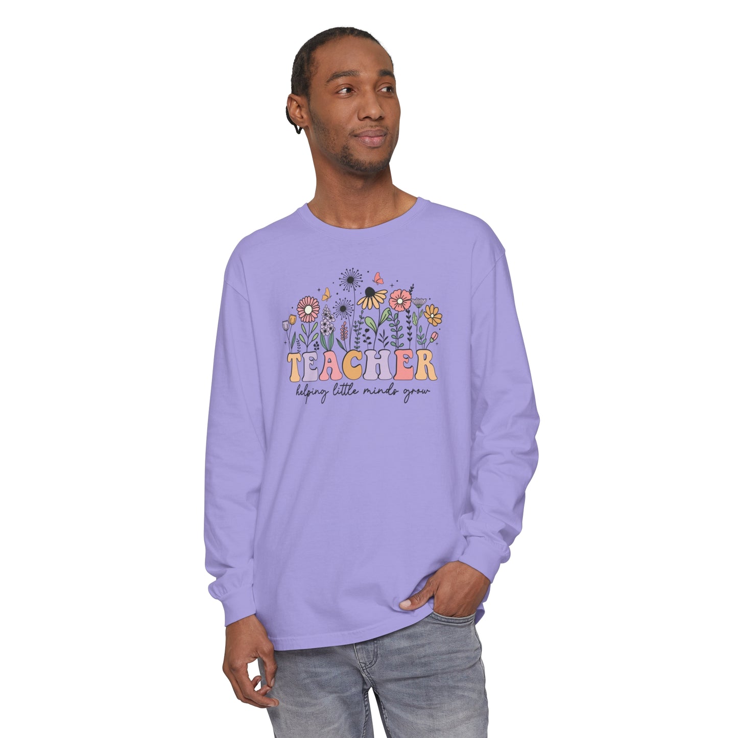 Teacher Long Sleeve Comfort Colors T-Shirt