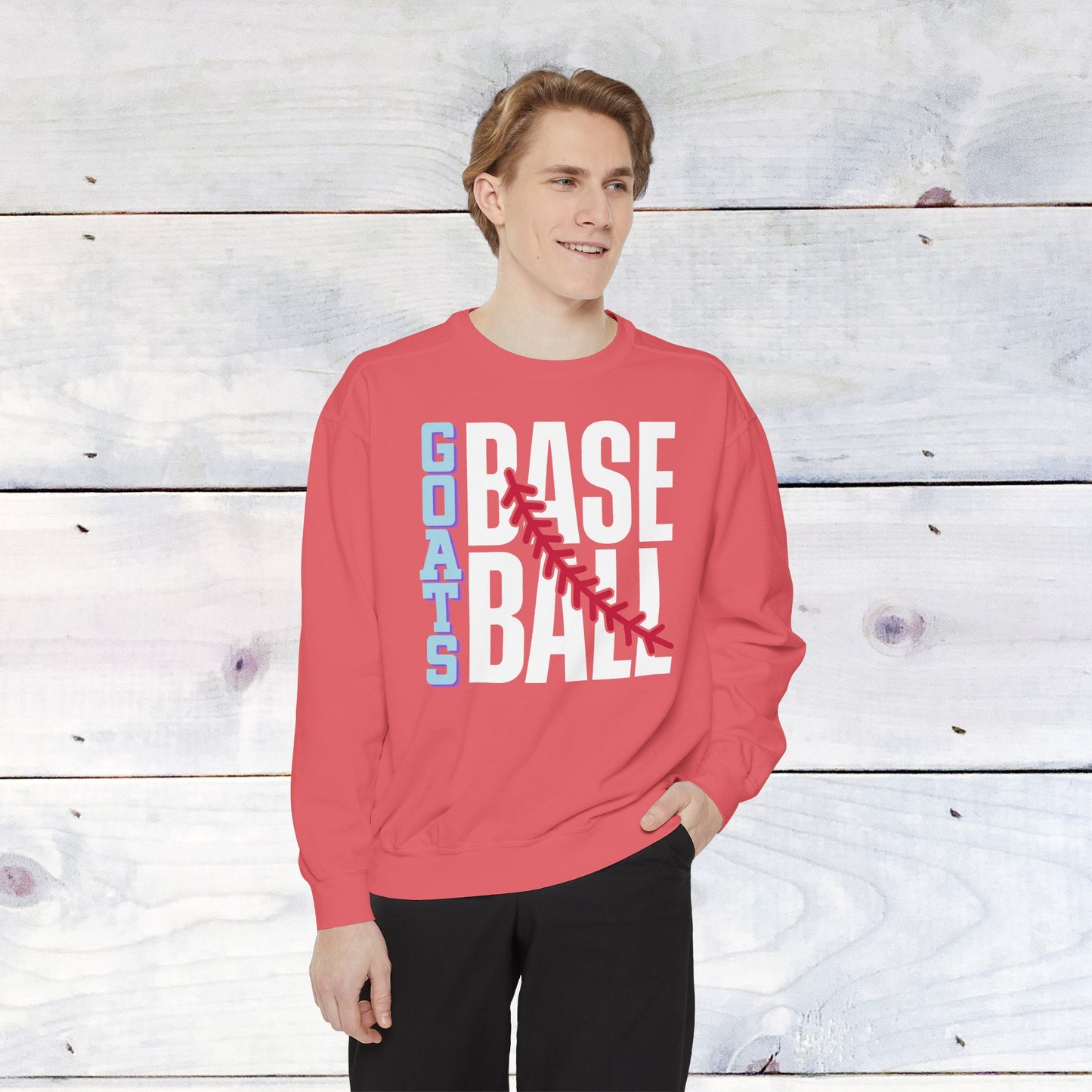 Goats Baseball Comfort Color Sweatshirt