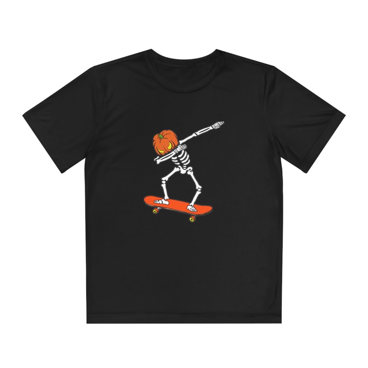 Dabbing Pumpkin Skelly Skater T