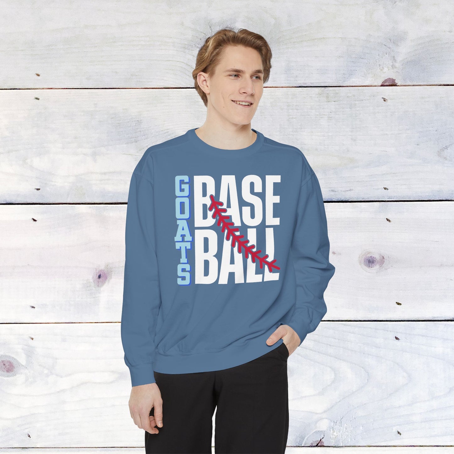 Goats Baseball Comfort Color Sweatshirt