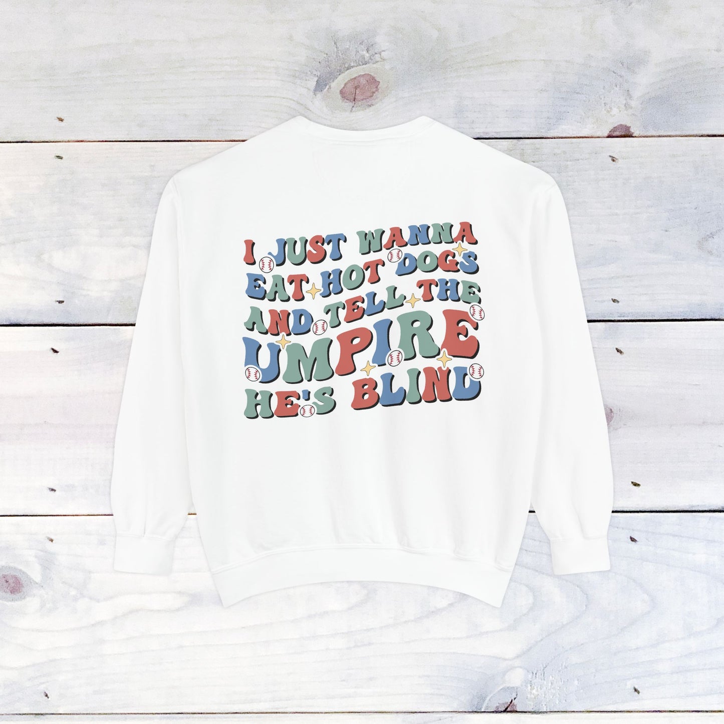 Baseball Mom Comfort Color Sweatshirt