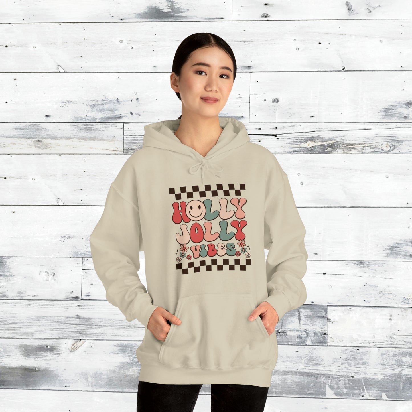 Holly Jolly Vibes Hoodie