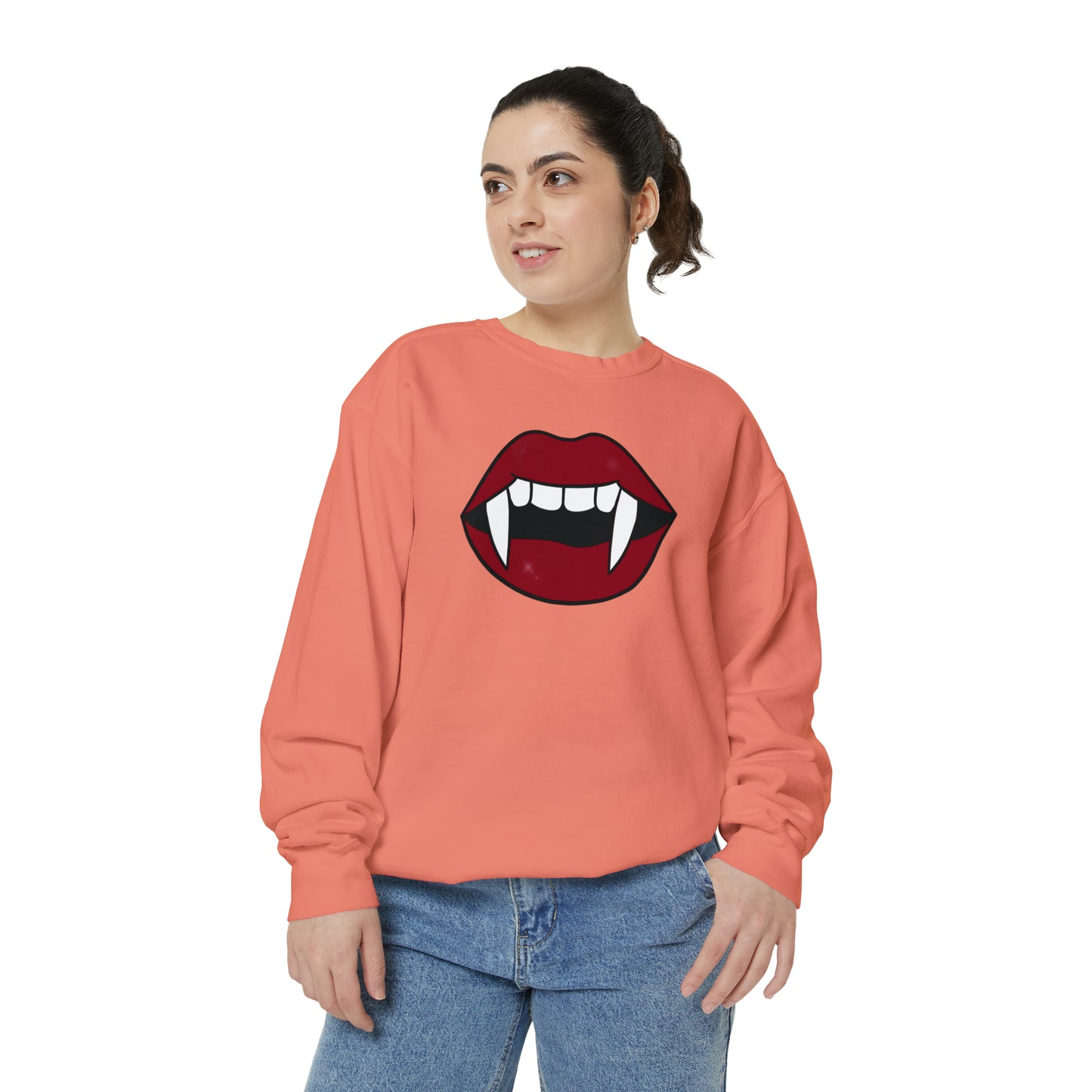 Vampire Fang Comfort Colors Sweater