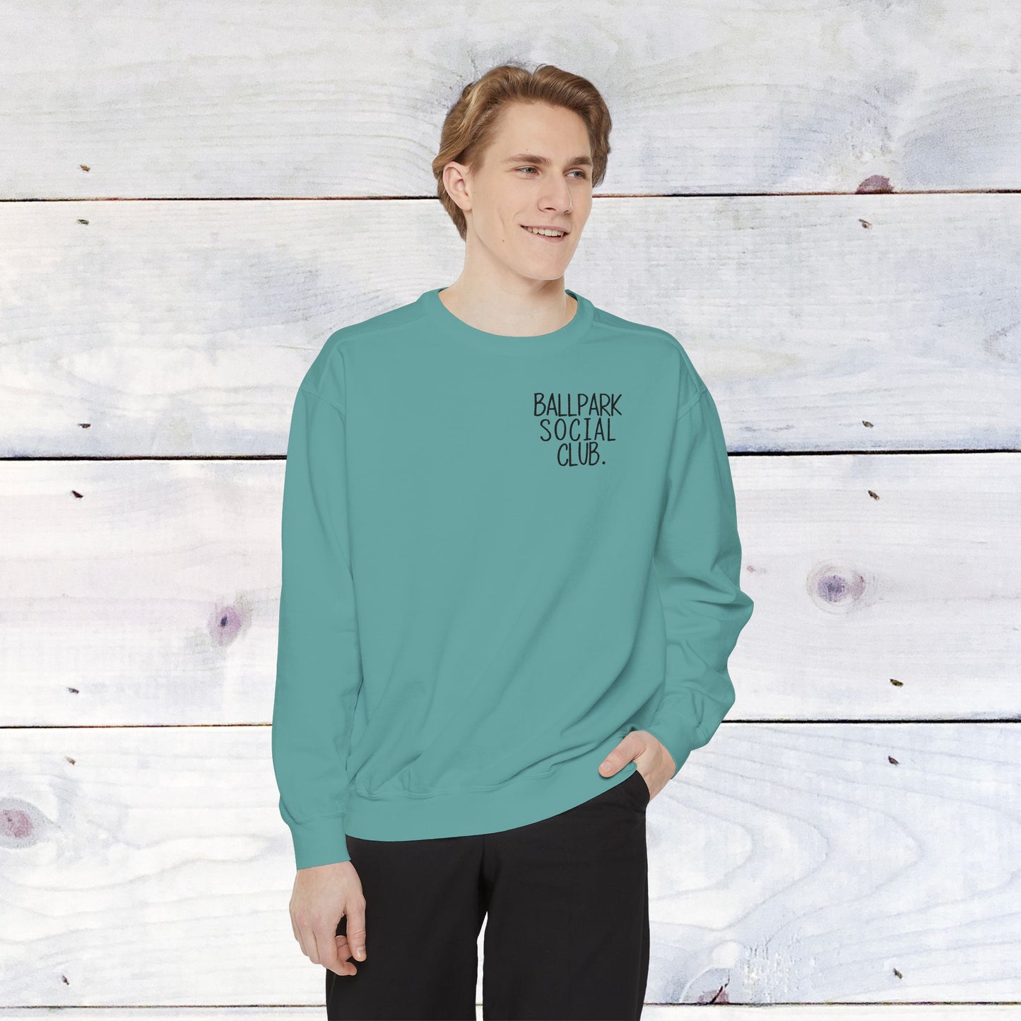 Ballpark Social Club Comfort Color Sweatshirt Black