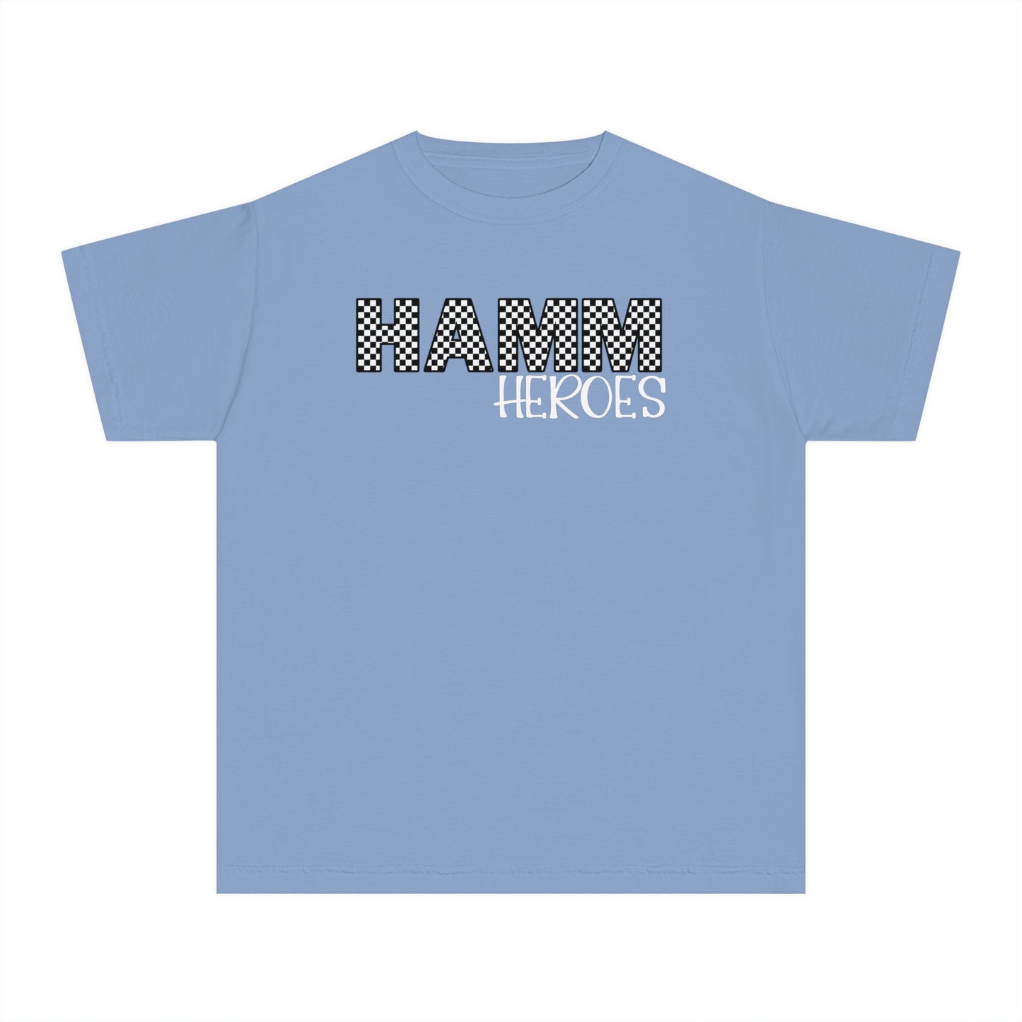 HAMM Checkered Youth Comfort Colors T . White Text