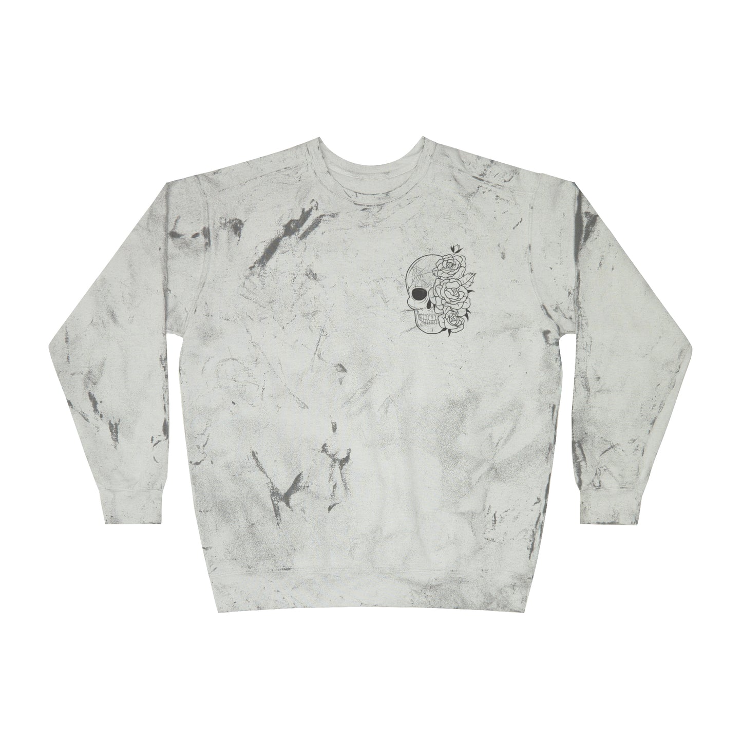 Skull Front, Vastly Overrated Back - Color Blast Comfort Colors Pullover - Multi Color Options
