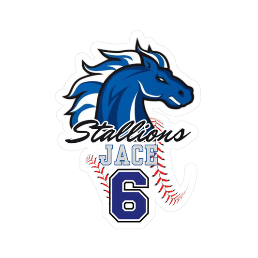 Stallions 6 Custom Vinyl Sticker