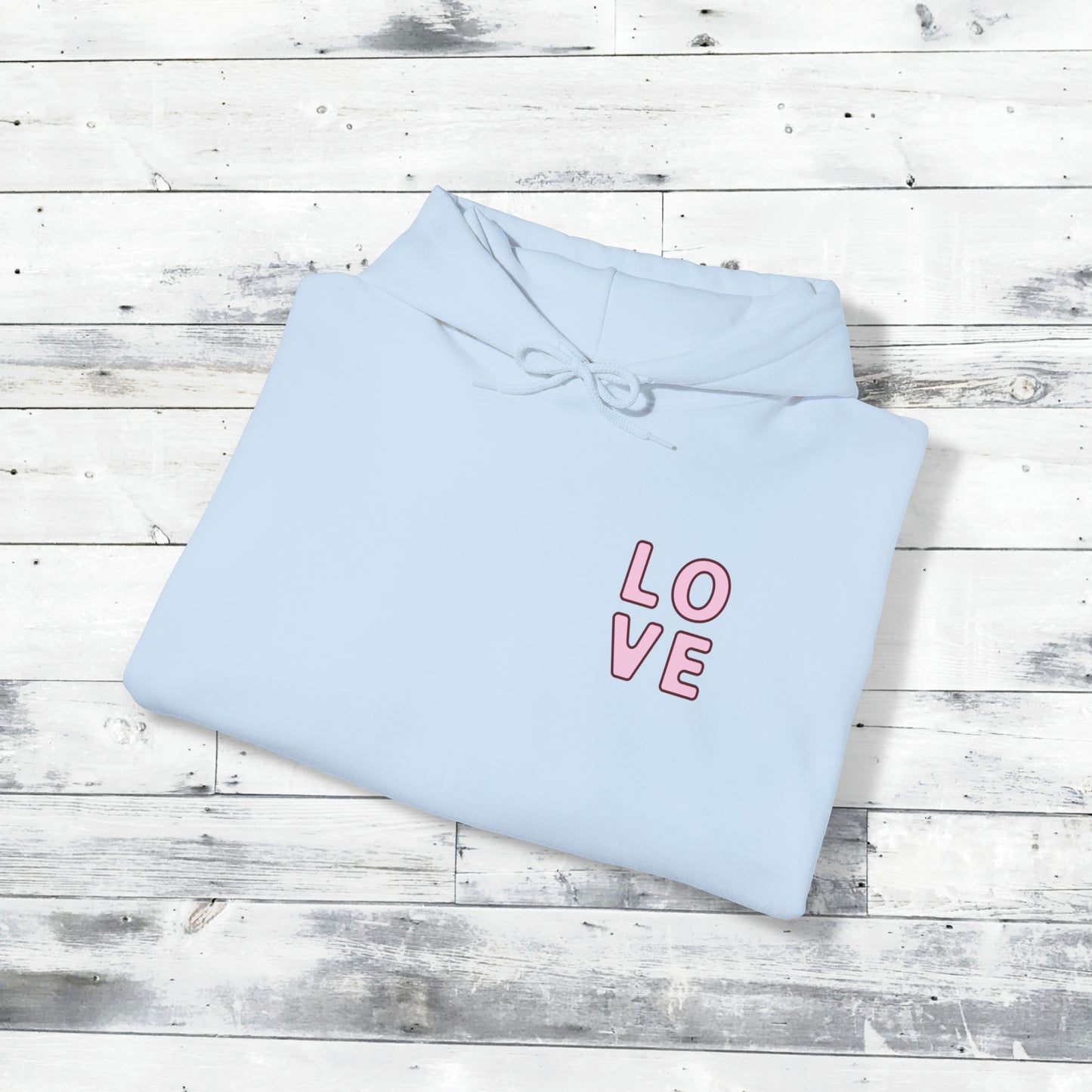 Valentines LOVE Hoodie - XOXO right cuff