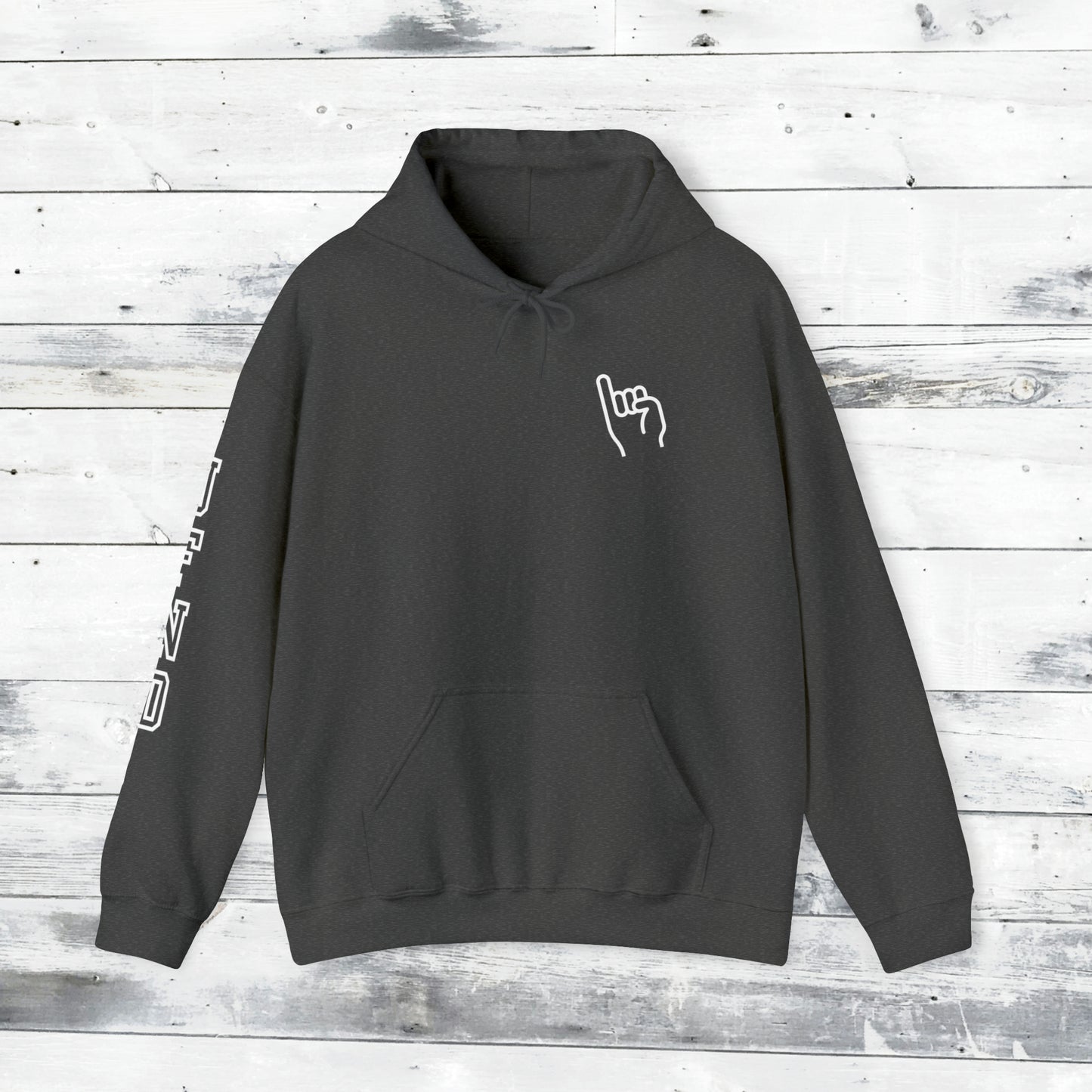 Jackets Stinger Hoodie Front - JFND Sleeve - Old School R back