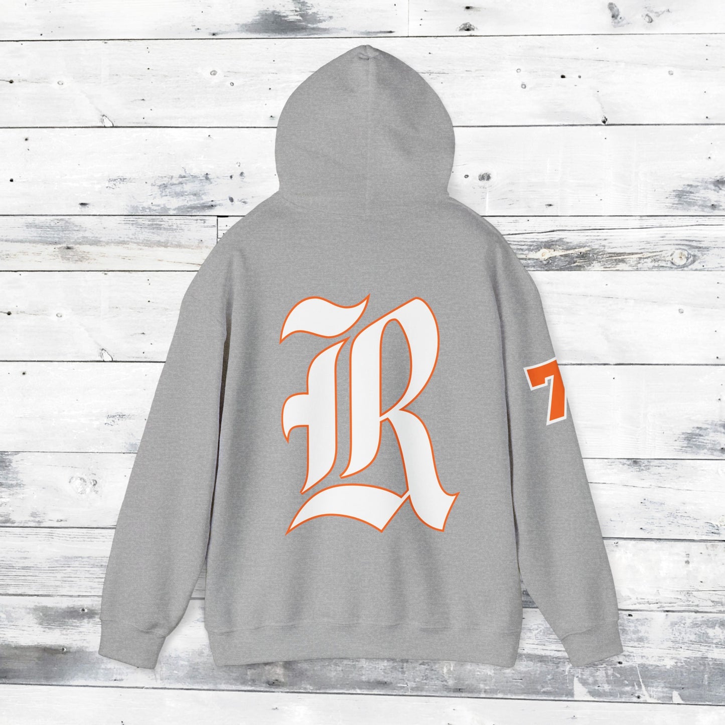 Custom Number Sleeve Jackets Stinger Hoodie Front - Old School R back