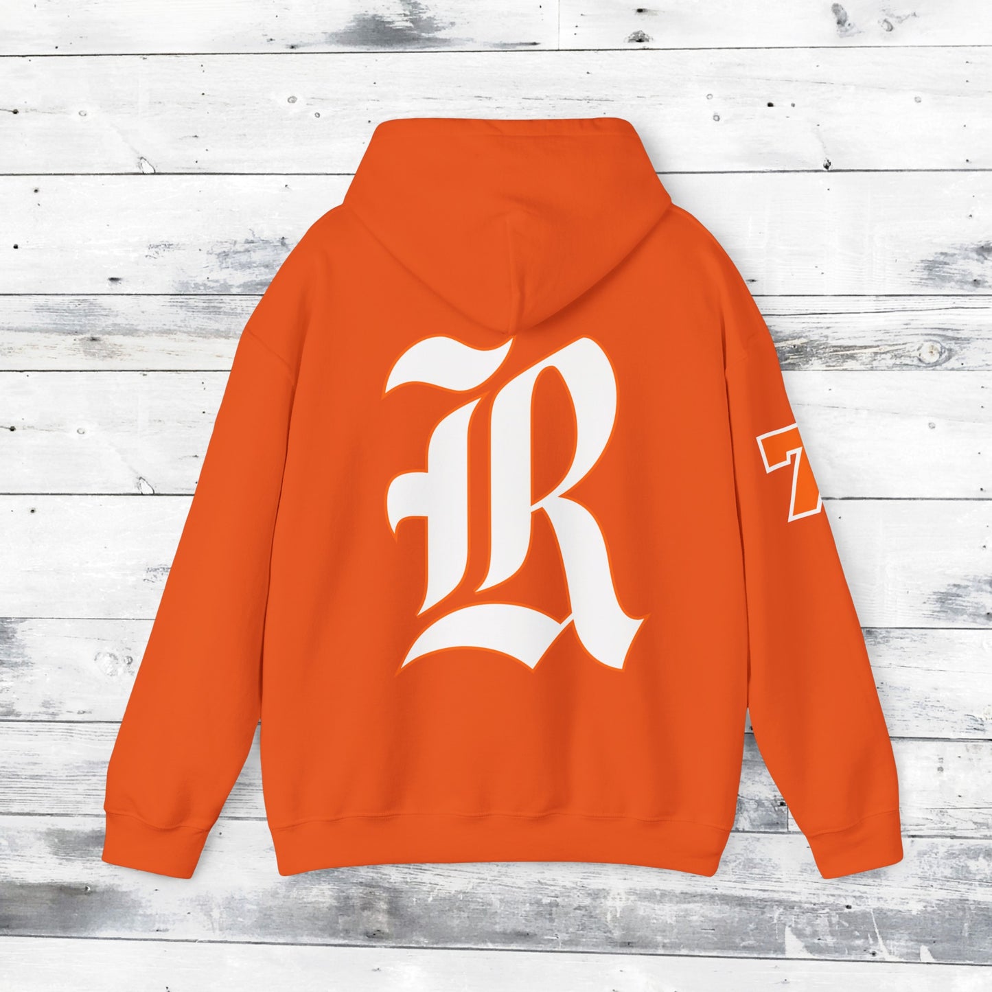 Custom Number Sleeve Jackets Stinger Hoodie Front - Old School R back
