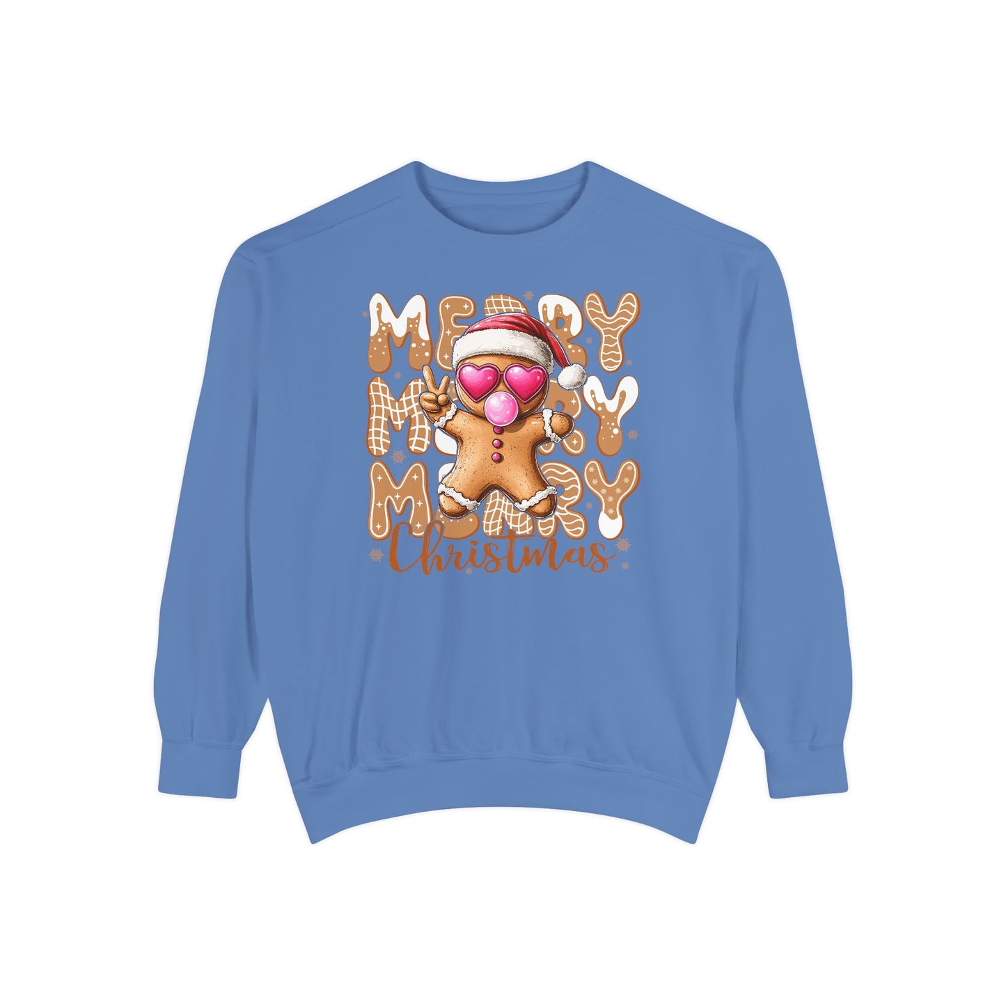 Merry Merry Gingerbread Man Comfort Colors Sweater
