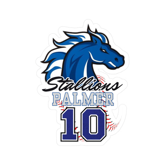 Stallions 10 Custom Vinyl Sticker
