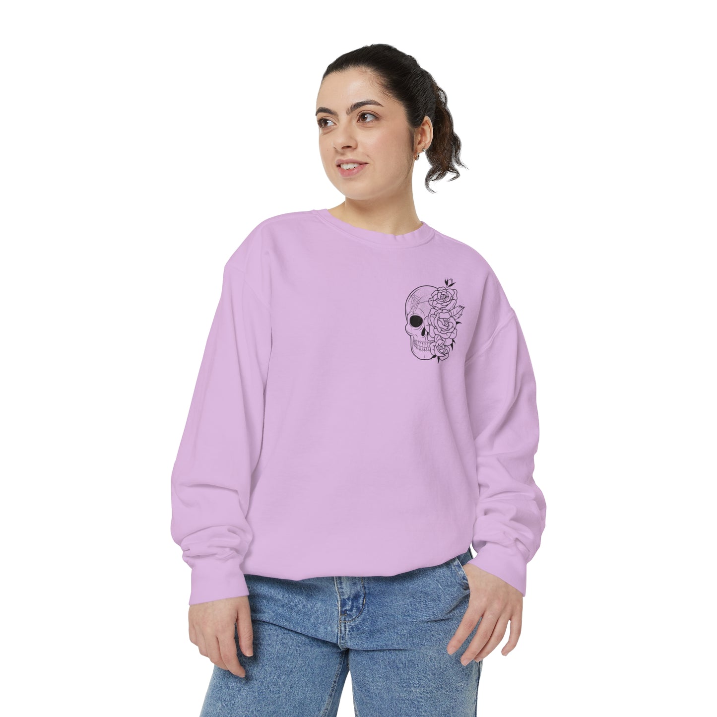 Skull Front, Vastly Overrated Back - Comfort Colors Pullover - Multi Color Options