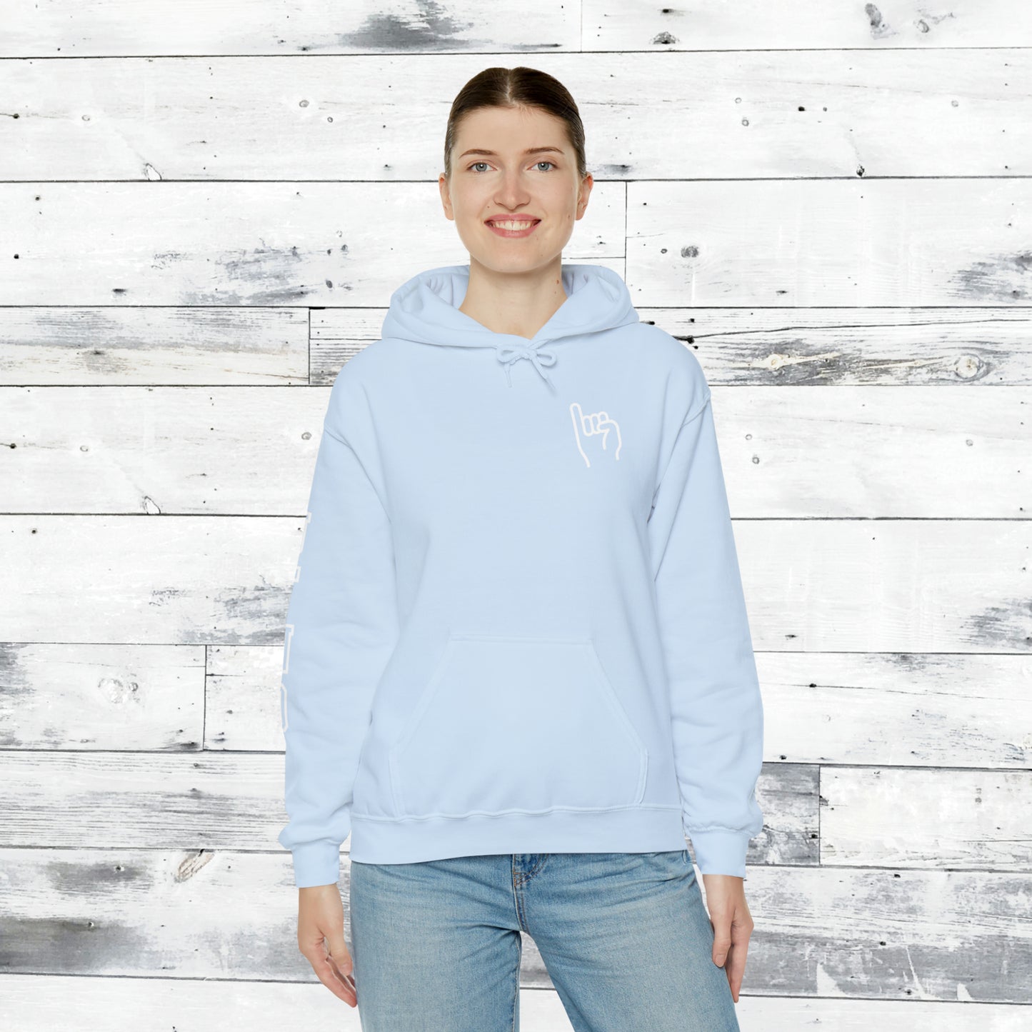 Jackets Stinger Hoodie Front - JFND Sleeve - Old School R back