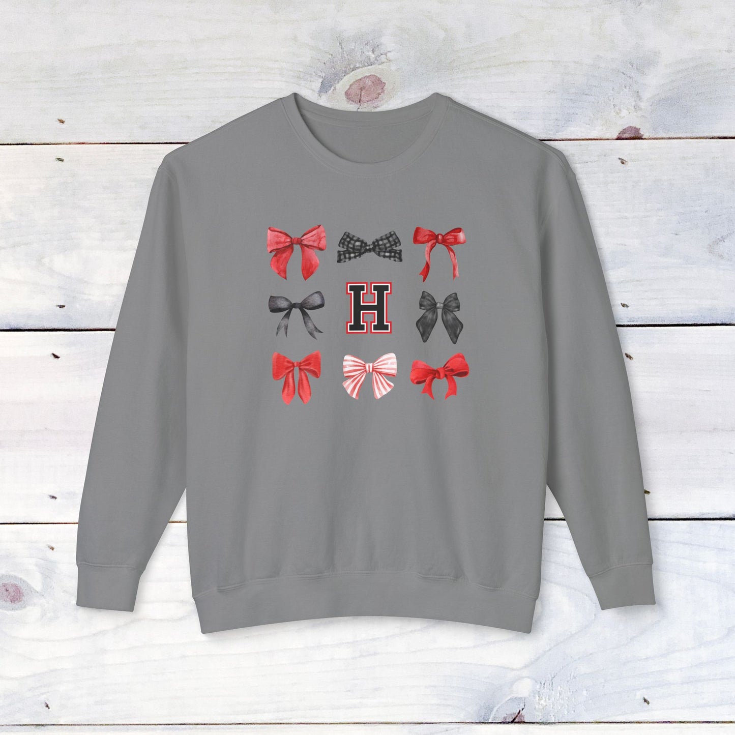 Heath Bow Comfort Colors Sweater