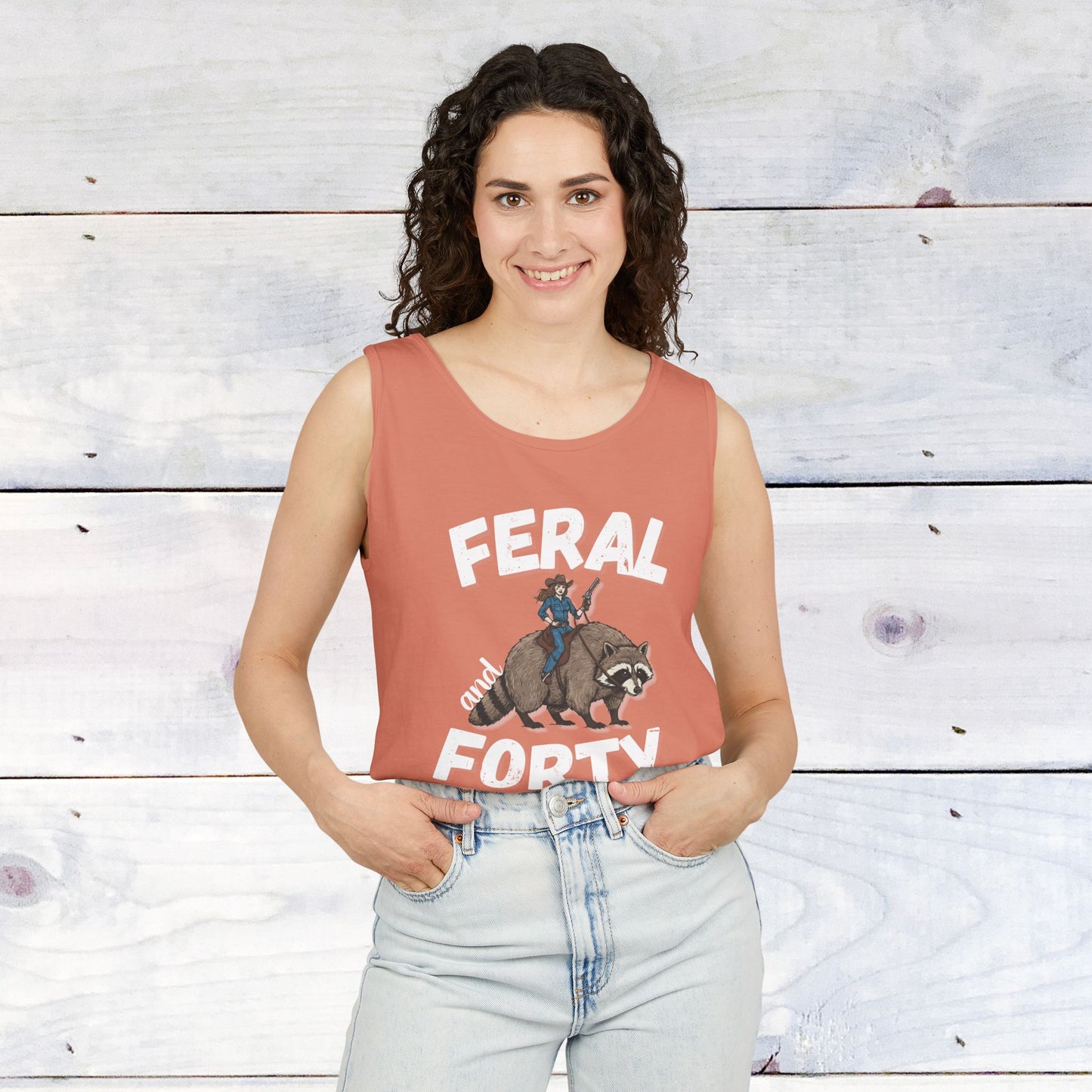 Feral & Forty Wild West Comfort Colors Tank Top