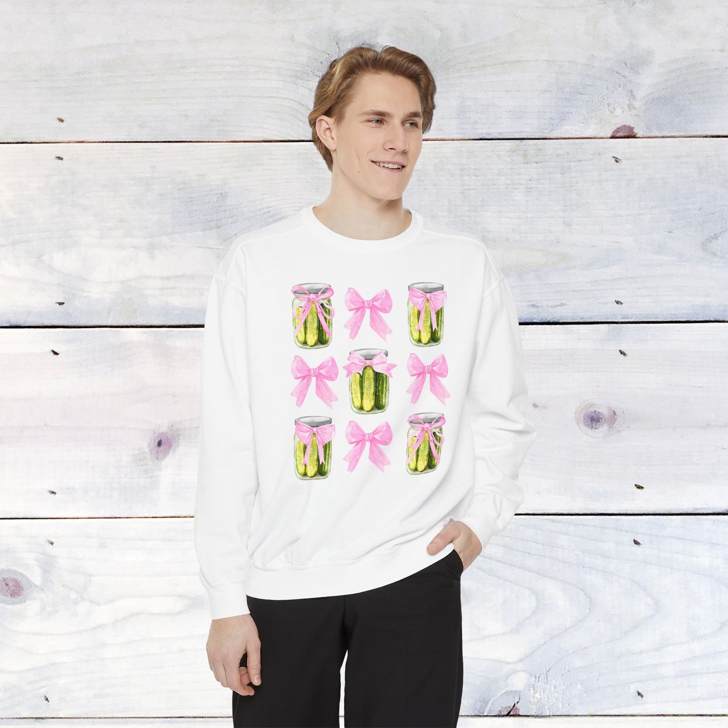 Pickles & Bows Adult Comfort Colors Sweatshirt