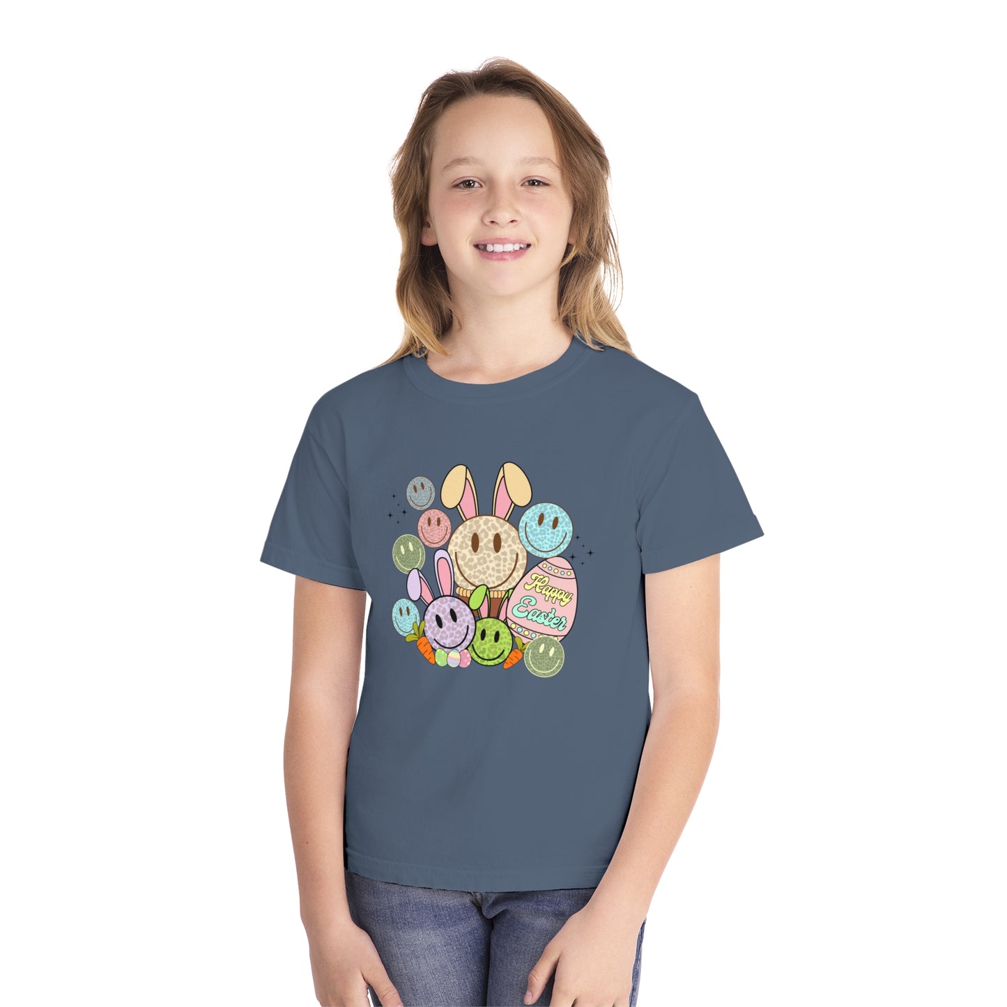 Funky Easter Youth Comfort Colors Tee
