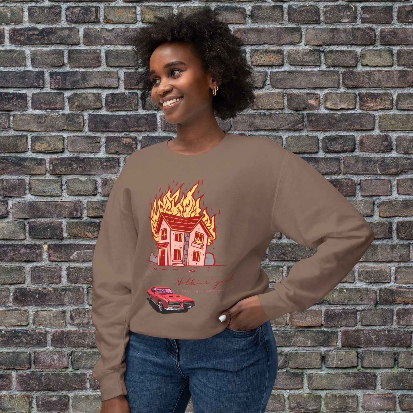 House on Fire, Getaway Car - Comfort Colors Sweater