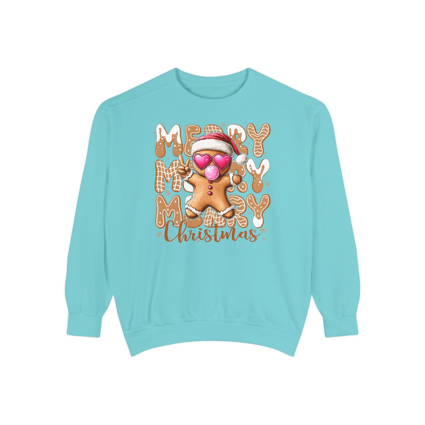 Merry Merry Gingerbread Man Comfort Colors Sweater