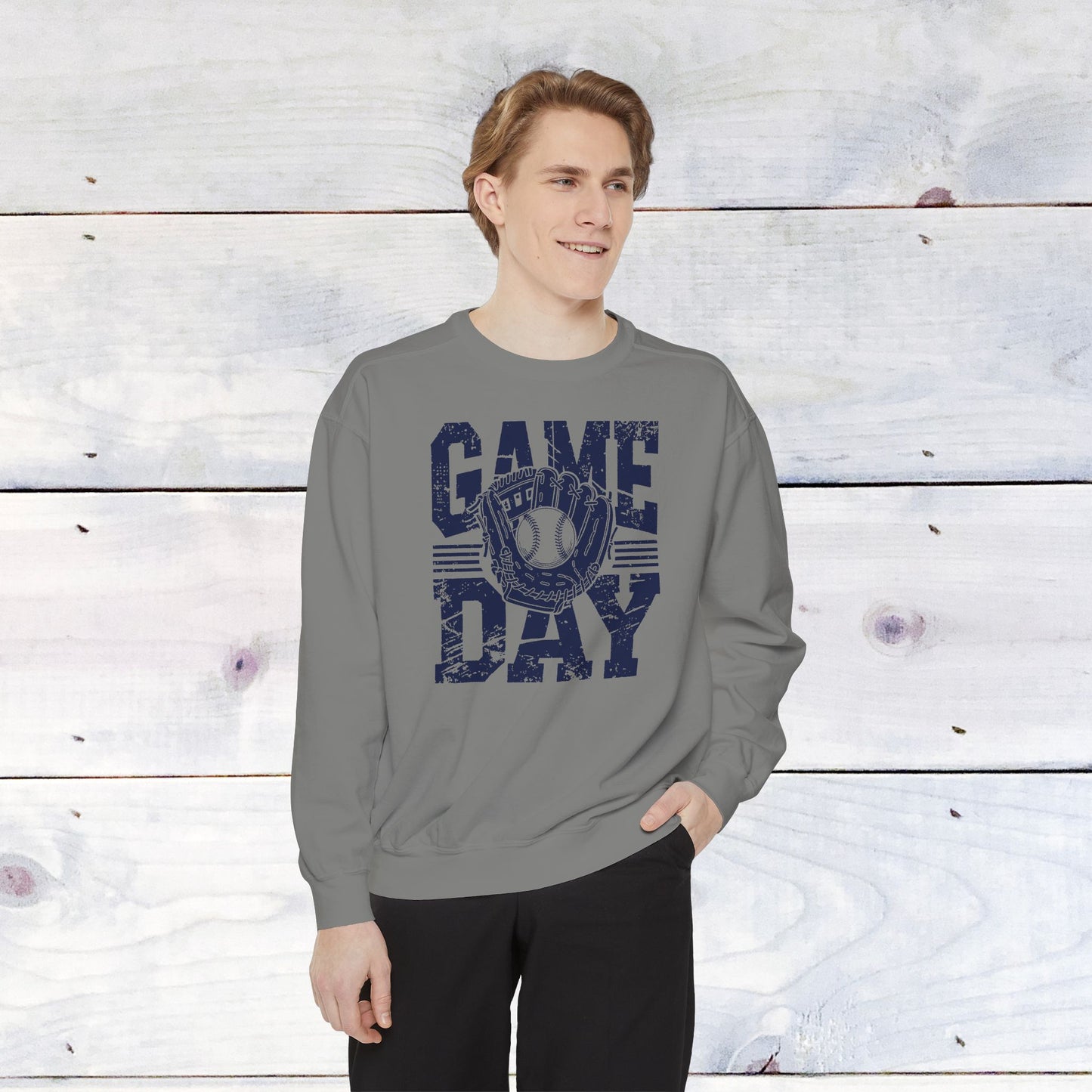 Navy Game Day Comfort Colors Sweater