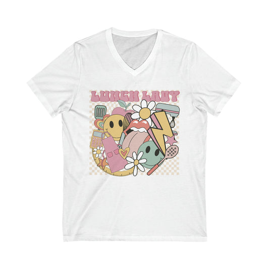 Lunch Lady Unisex V-Neck Tee