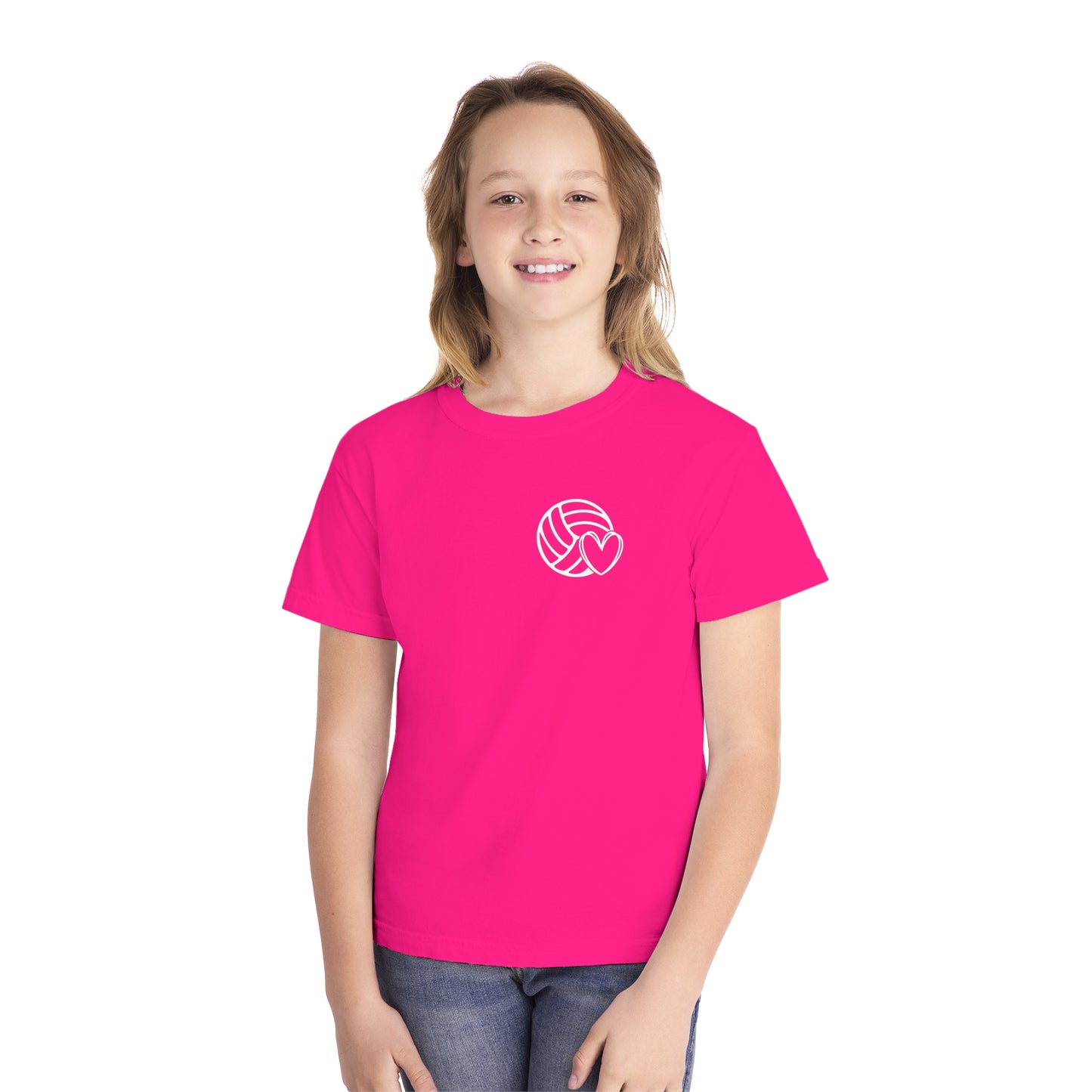 Fun Youth Volleyball Comfort Colors Tee