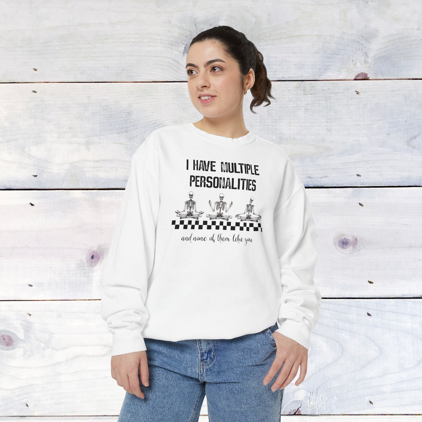 Multiple Personalites Comfort Colors Sweatshirt