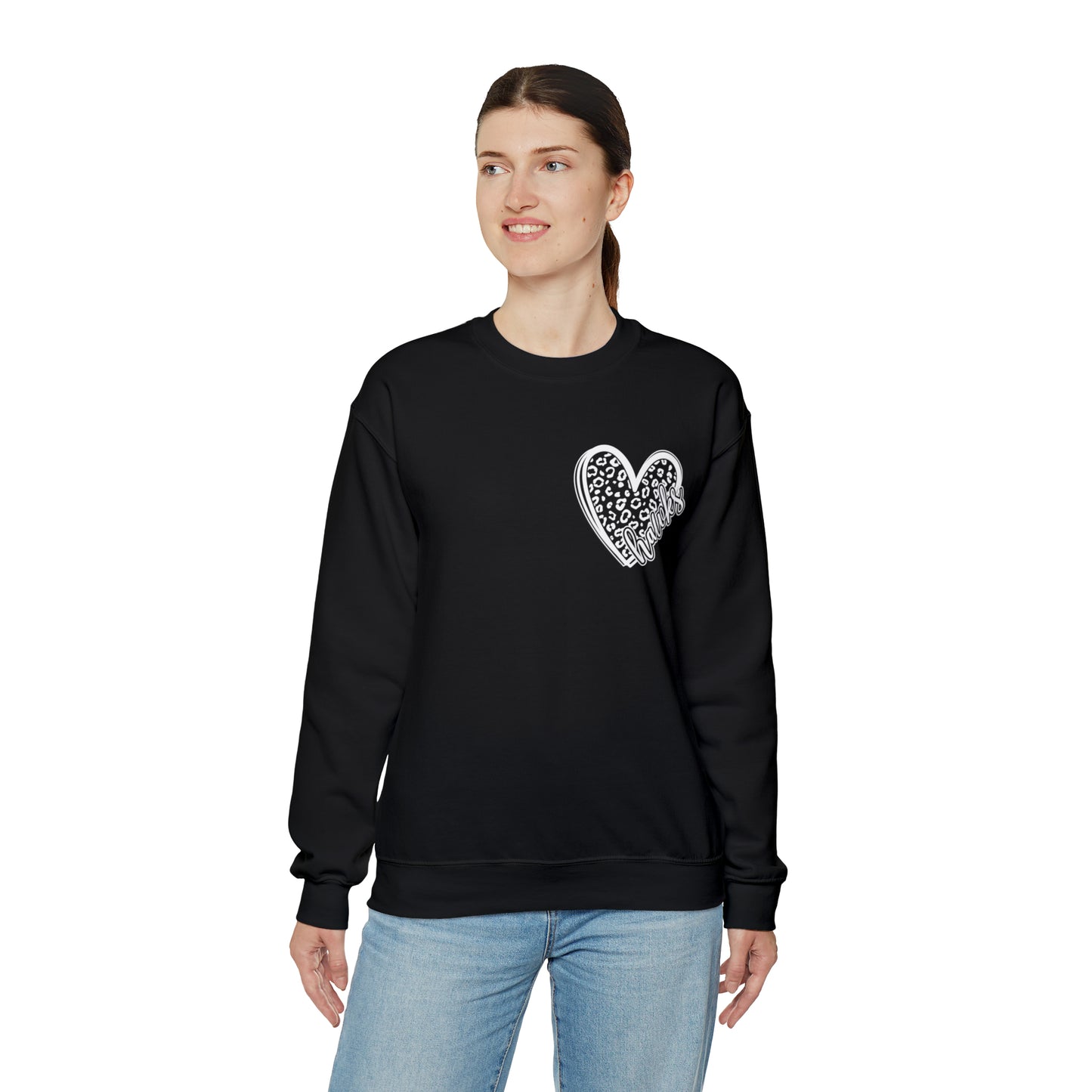 Hawks Cheetah Heart Sweater