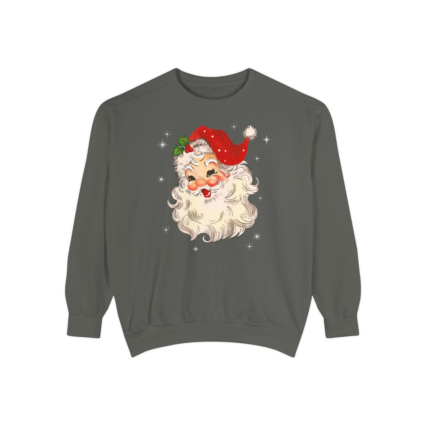 Sparkle Santa Comfort Colors Sweater