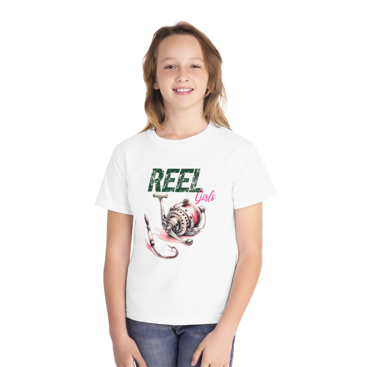 REEL Girls Youth Comfort Colors Tee