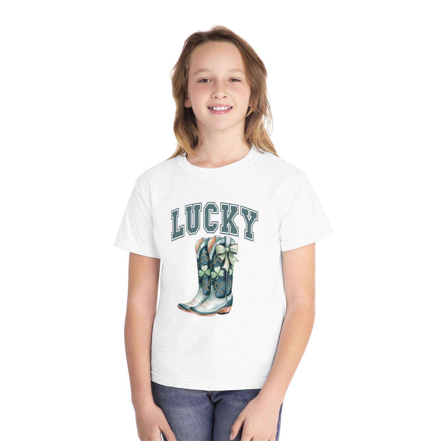 Lucky Girl Youth Comfort Colors Tee