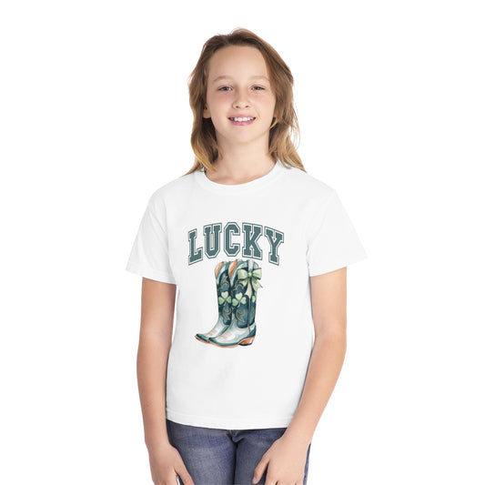 Lucky Girl Youth Comfort Colors Tee