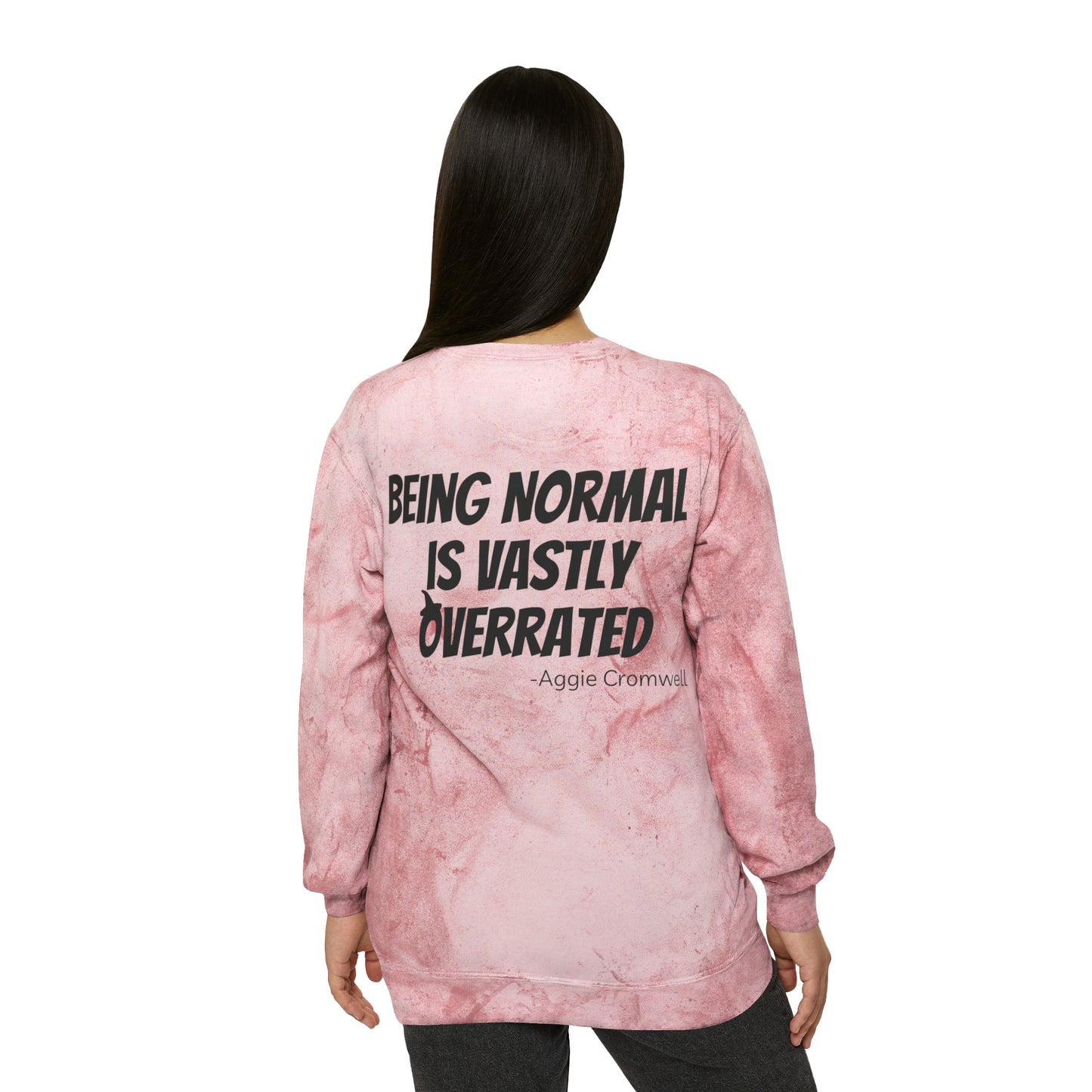 Skull Front, Vastly Overrated Back - Color Blast Comfort Colors Pullover - Multi Color Options