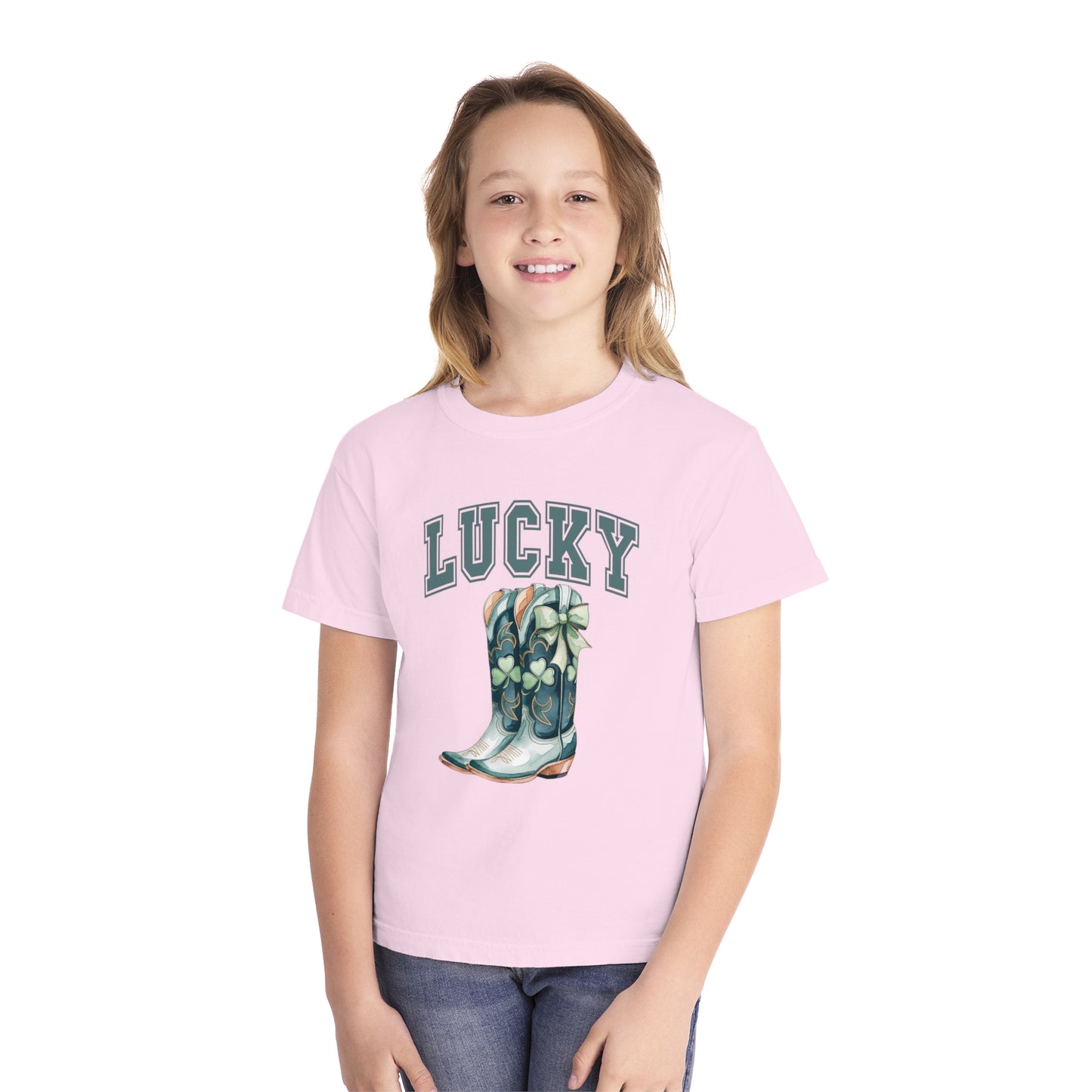 Lucky Girl Youth Comfort Colors Tee